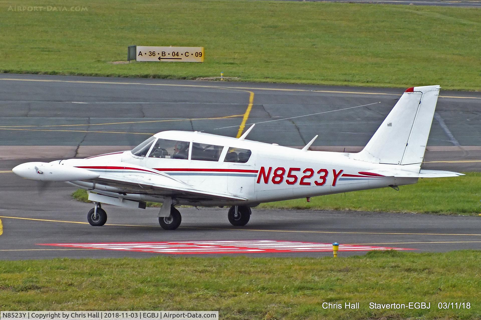N8523Y, 1968 Piper PA-30-160 Twin Comanche Twin Comanche C/N 30-1684, Staverton