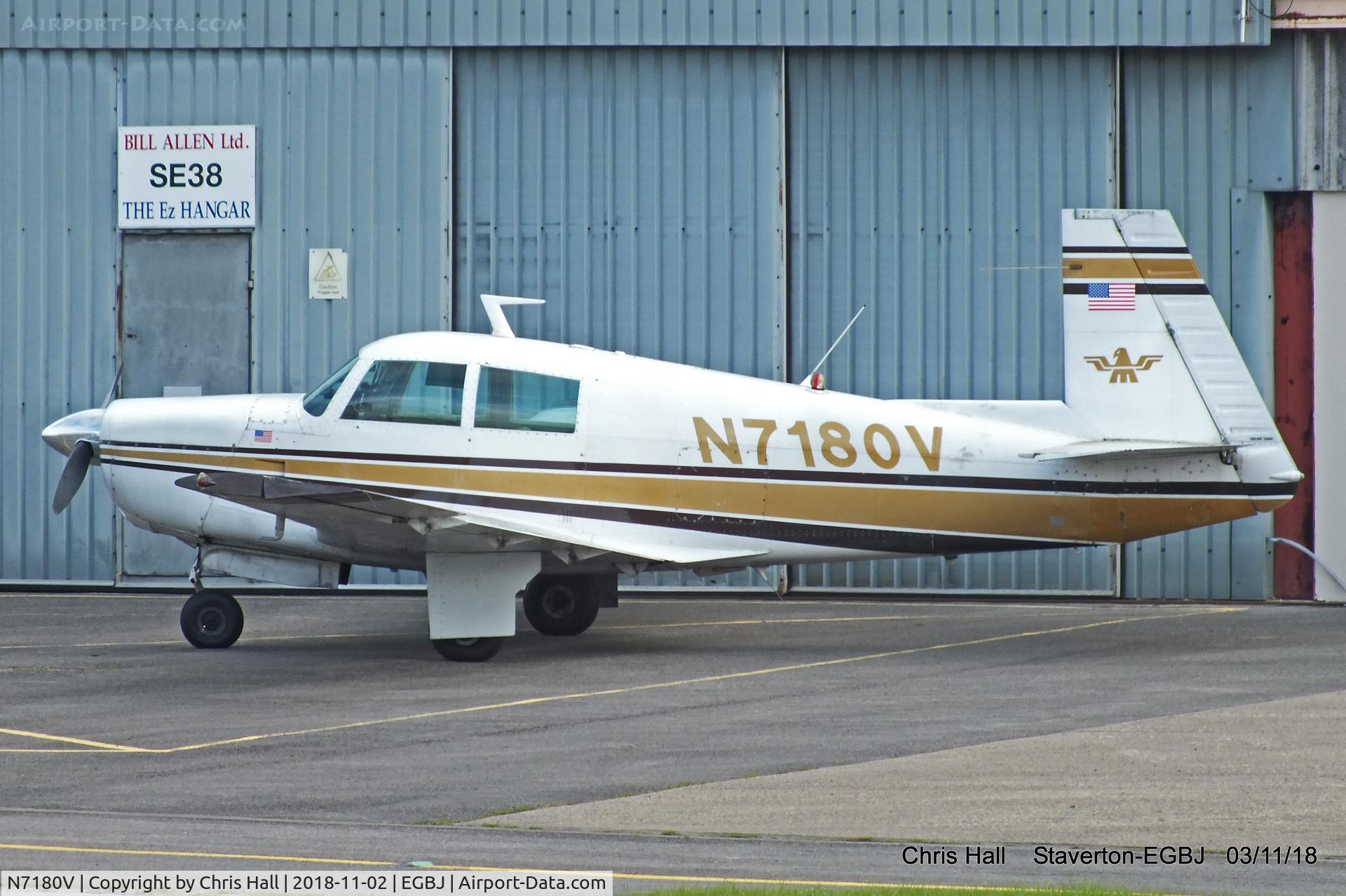 N7180V, 1974 Mooney M20E C/N 21-0060, Staverton