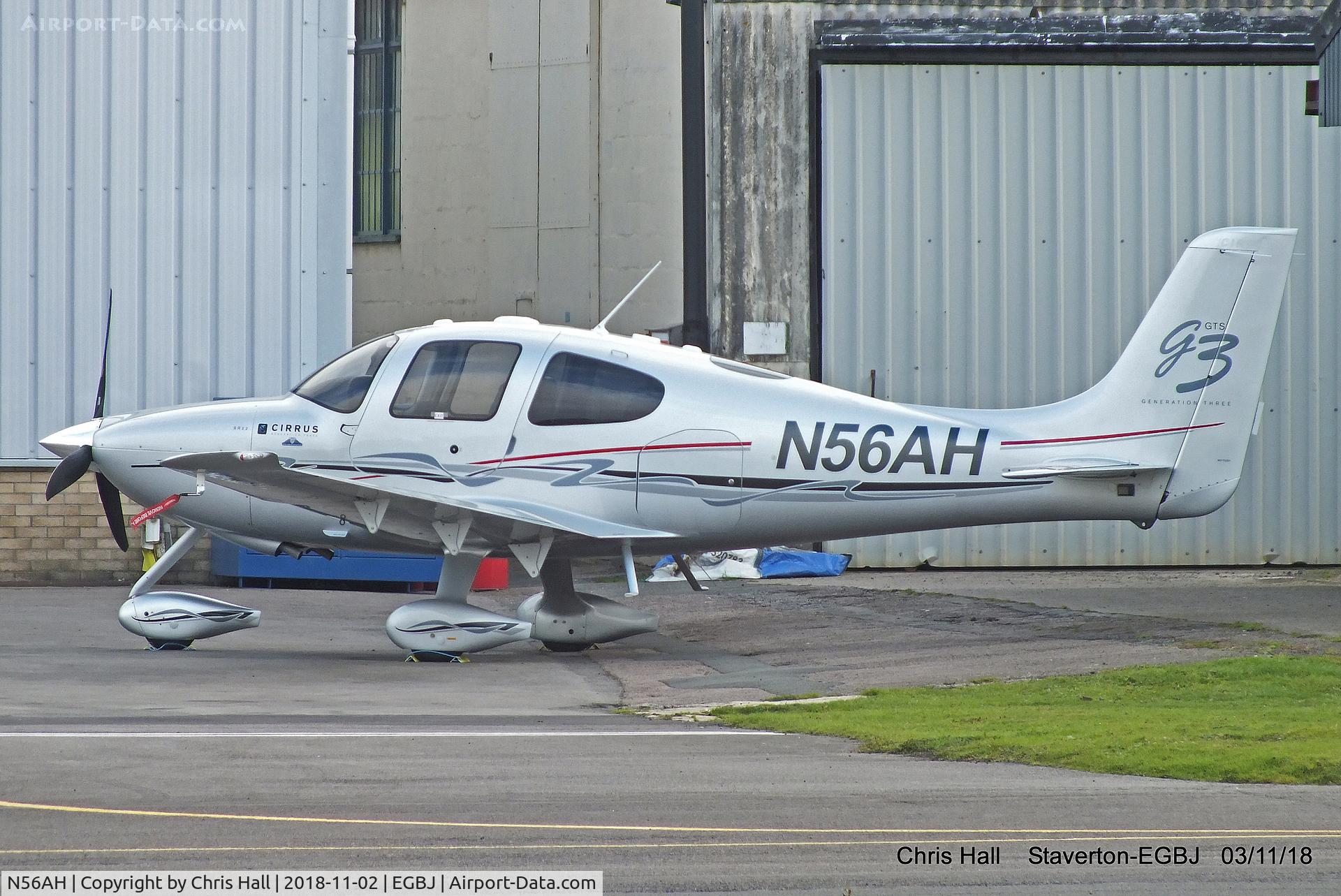 N56AH, 2007 Cirrus SR22 G3 GTS C/N 2781, Staverton