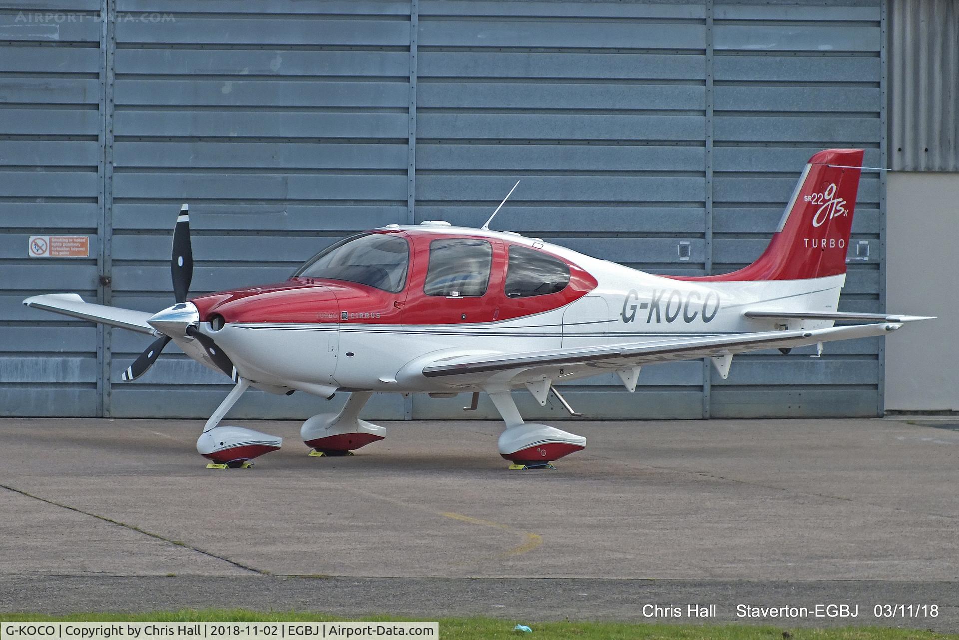 G-KOCO, 2009 Cirrus SR22 GTS Turbo C/N 3447, Staverton