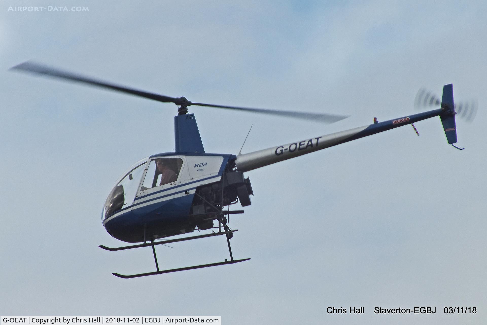 G-OEAT, 1987 Robinson R22 Beta C/N 0650, Staverton