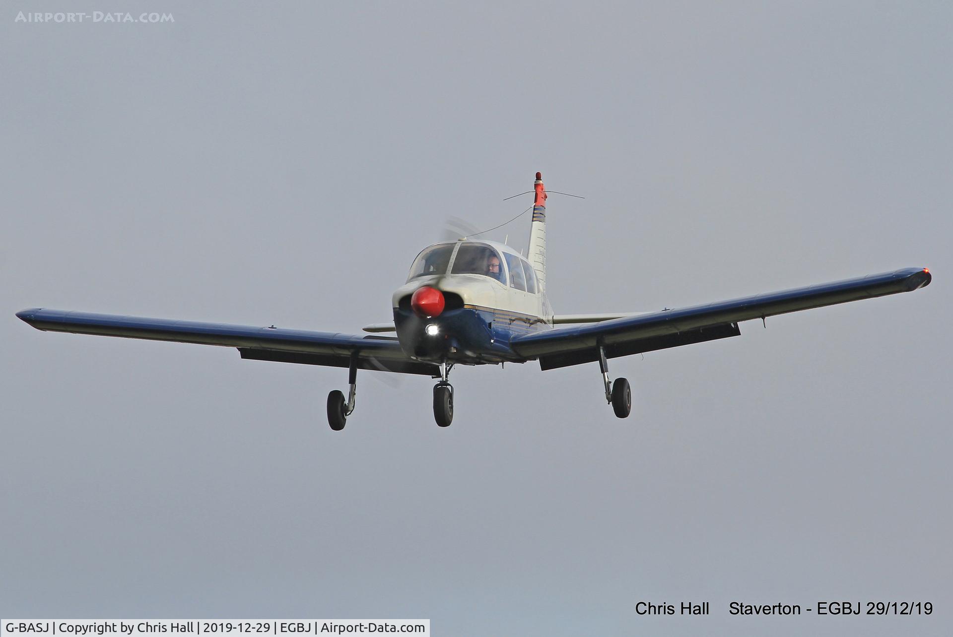 G-BASJ, 1972 Piper PA-28-180 Cherokee C/N 28-7305136, Staverton