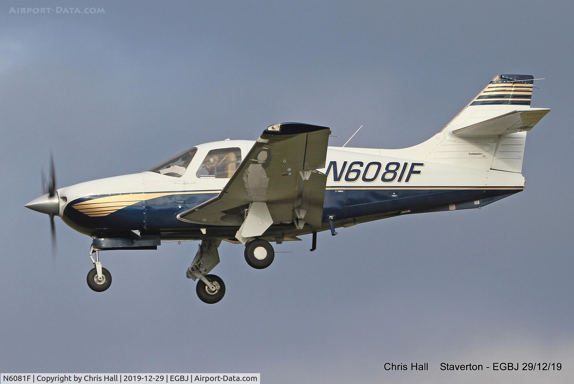 N6081F, 2001 Rockwell Commander 114-B C/N 14681, Staverton