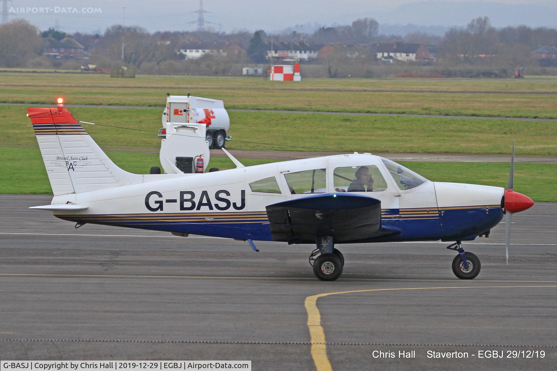 G-BASJ, 1972 Piper PA-28-180 Cherokee C/N 28-7305136, Staverton