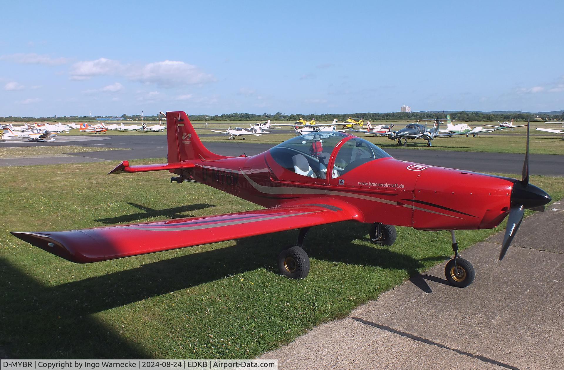 D-MYBR, Aerostyle Breezer B400 C/N UL-80, Aerostyle Breezer B400 at Bonn-Hangelar airfield during the Grumman Fly-in 2024