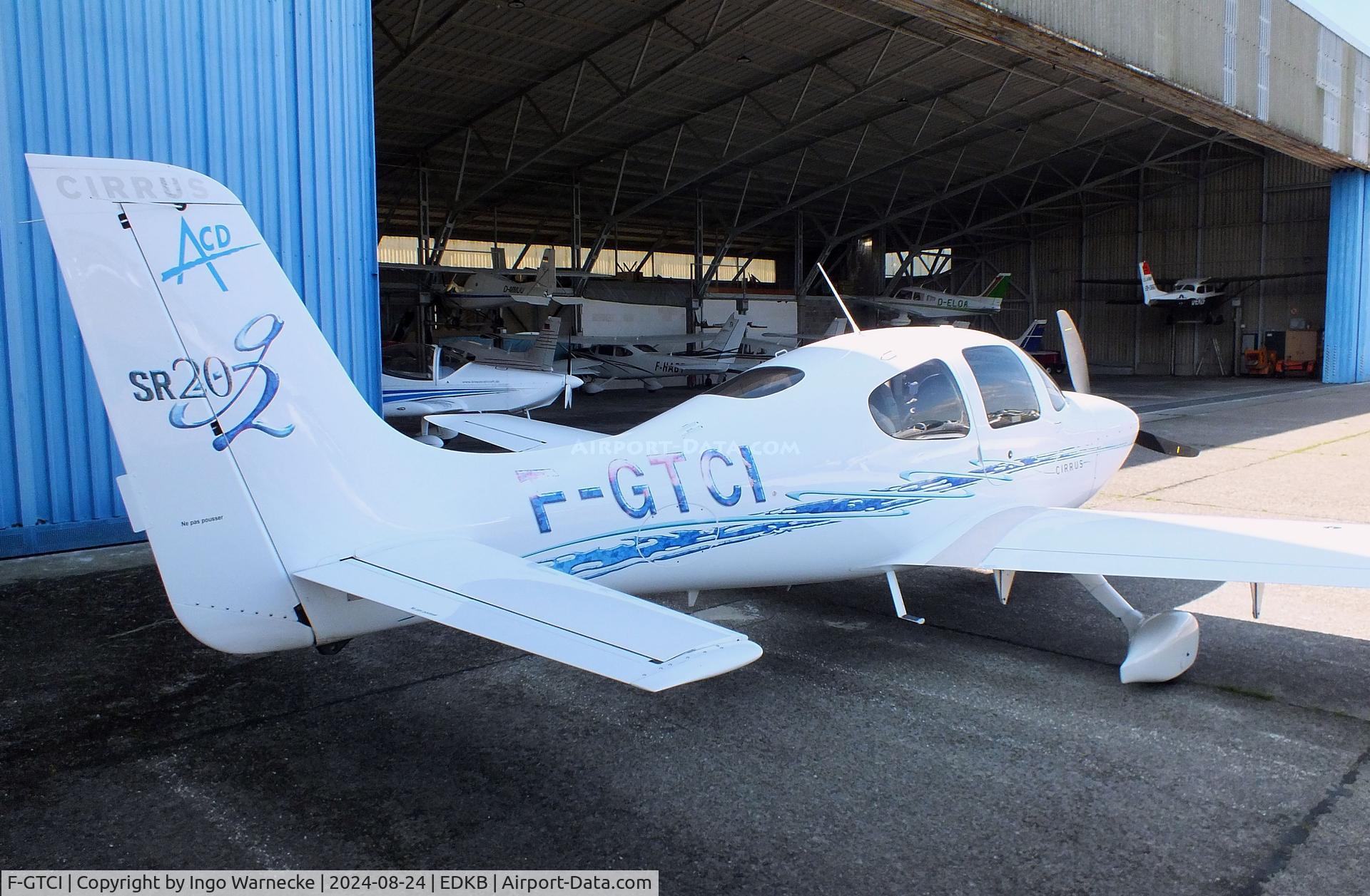 F-GTCI, 2007 Cirrus SR20 C/N 1768, Cirrus SR20 G2 at Bonn-Hangelar airfield during the Grumman Fly-in 2024