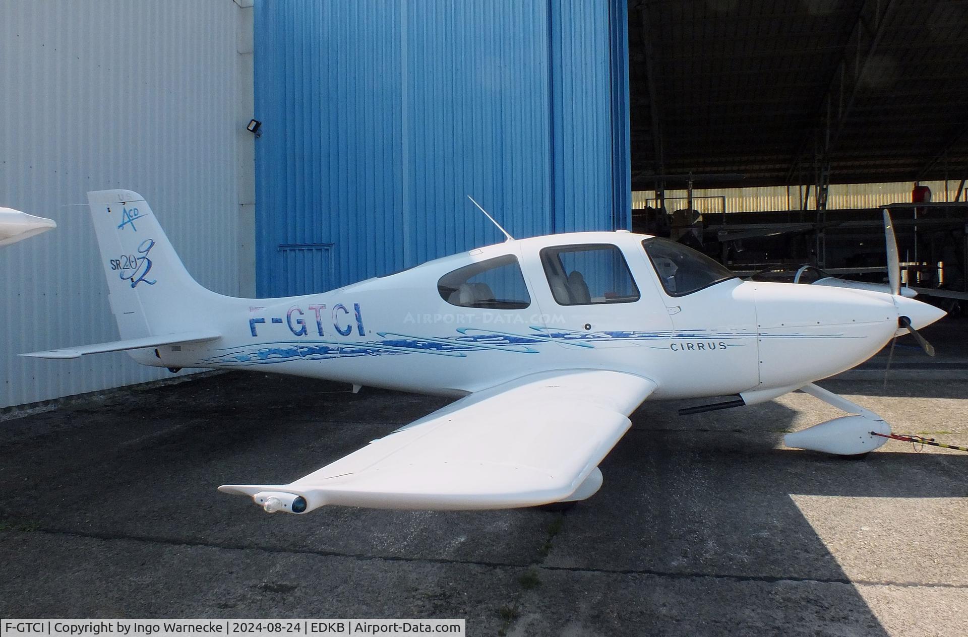F-GTCI, 2007 Cirrus SR20 C/N 1768, Cirrus SR20 G2 at Bonn-Hangelar airfield during the Grumman Fly-in 2024