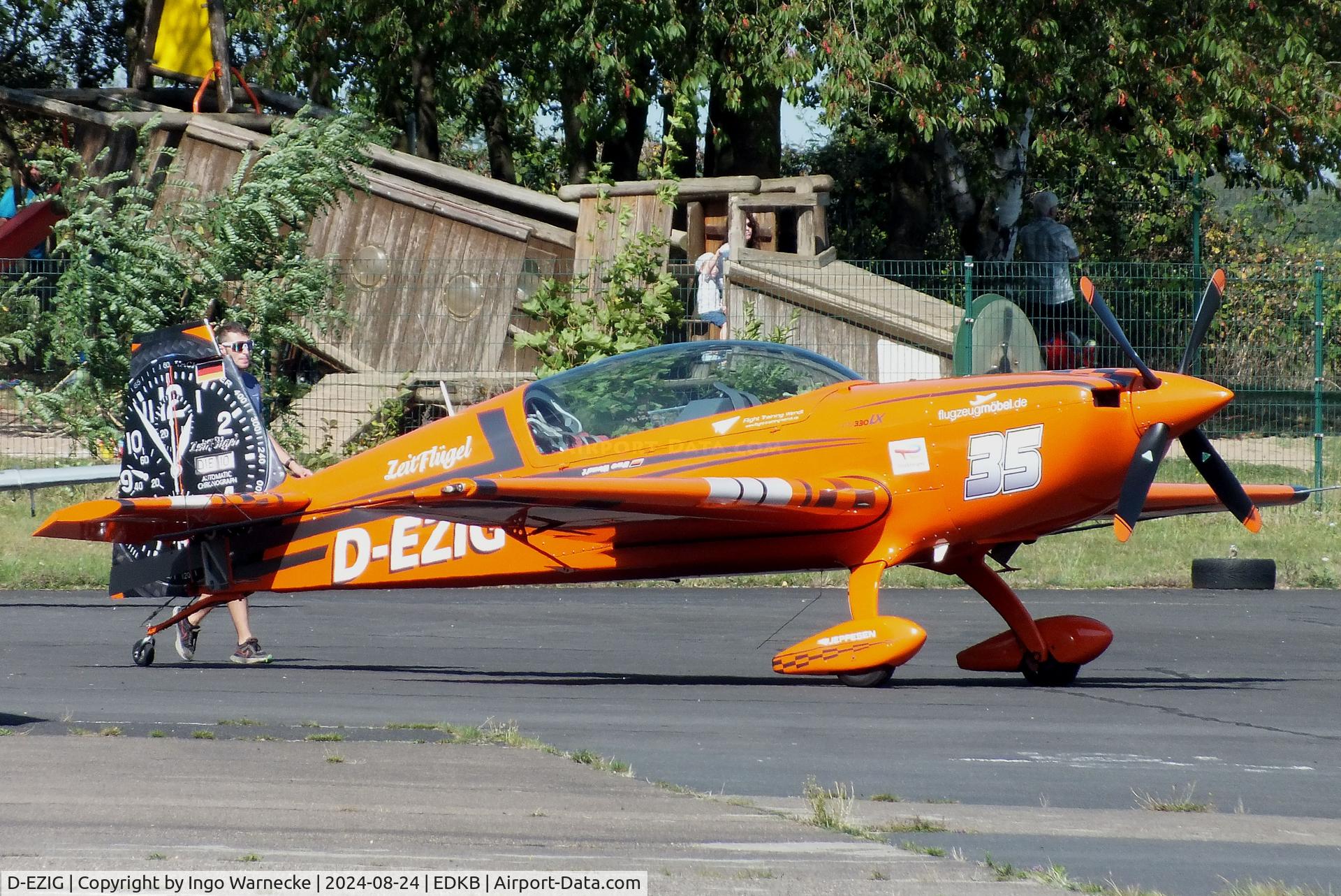 D-EZIG, Extra EA-300LC C/N LC030, Extra EA-300LC at Bonn-Hangelar airfield during the Grumman Fly-in 2024
