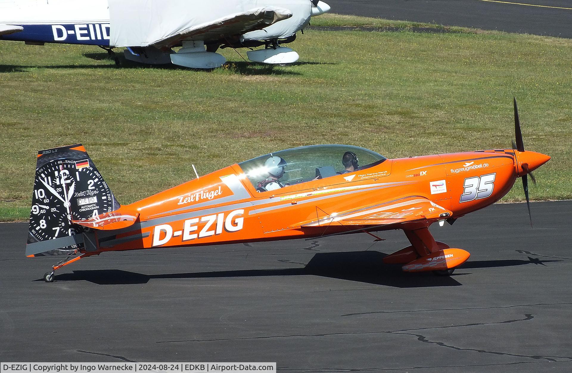 D-EZIG, Extra EA-300LC C/N LC030, Extra EA-300LC at Bonn-Hangelar airfield during the Grumman Fly-in 2024