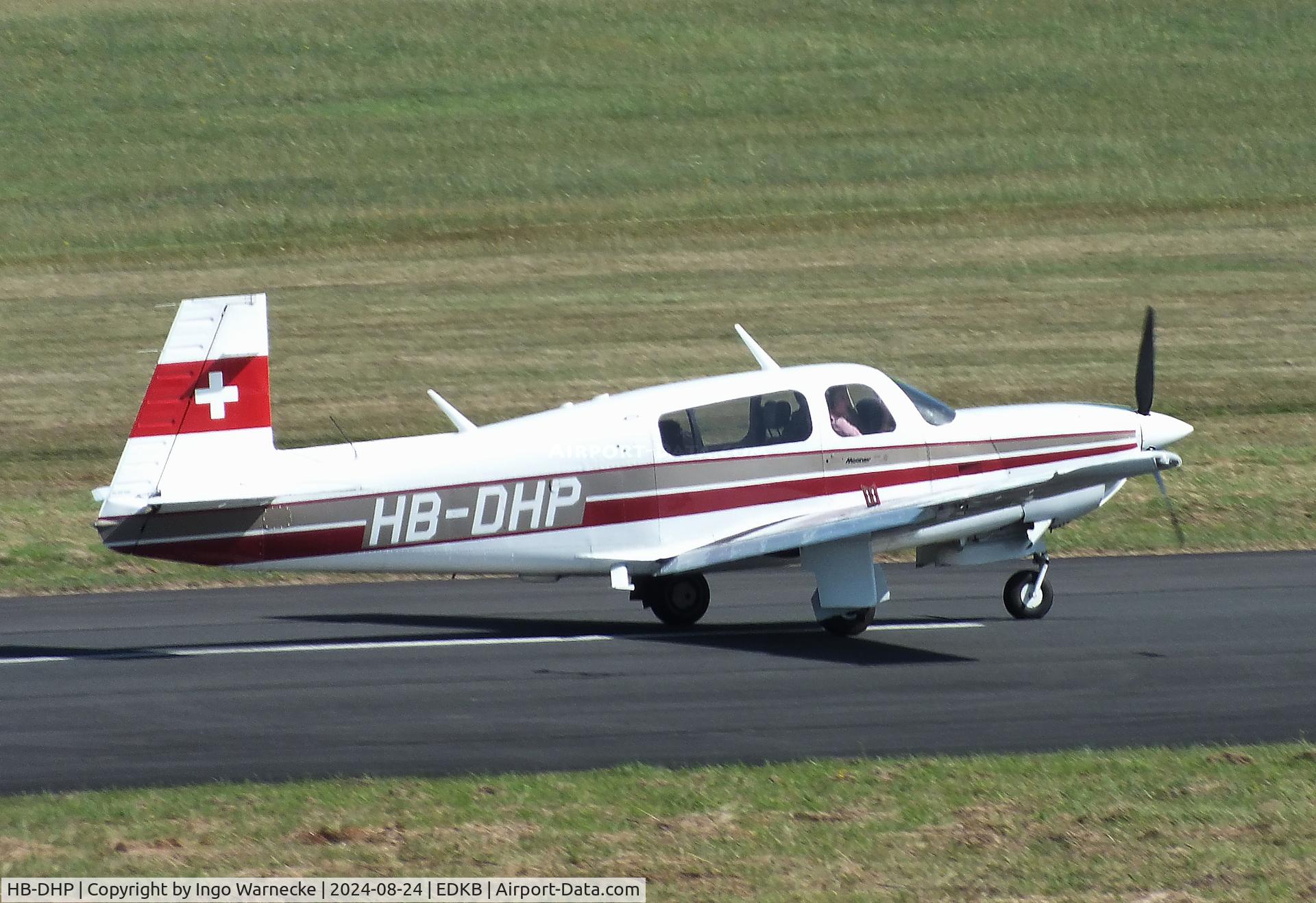 HB-DHP, 1989 Mooney M20M TLS Bravo C/N 27-0015, Mooney M20M TLS at Bonn-Hangelar airfield during the Grumman Fly-in 2024