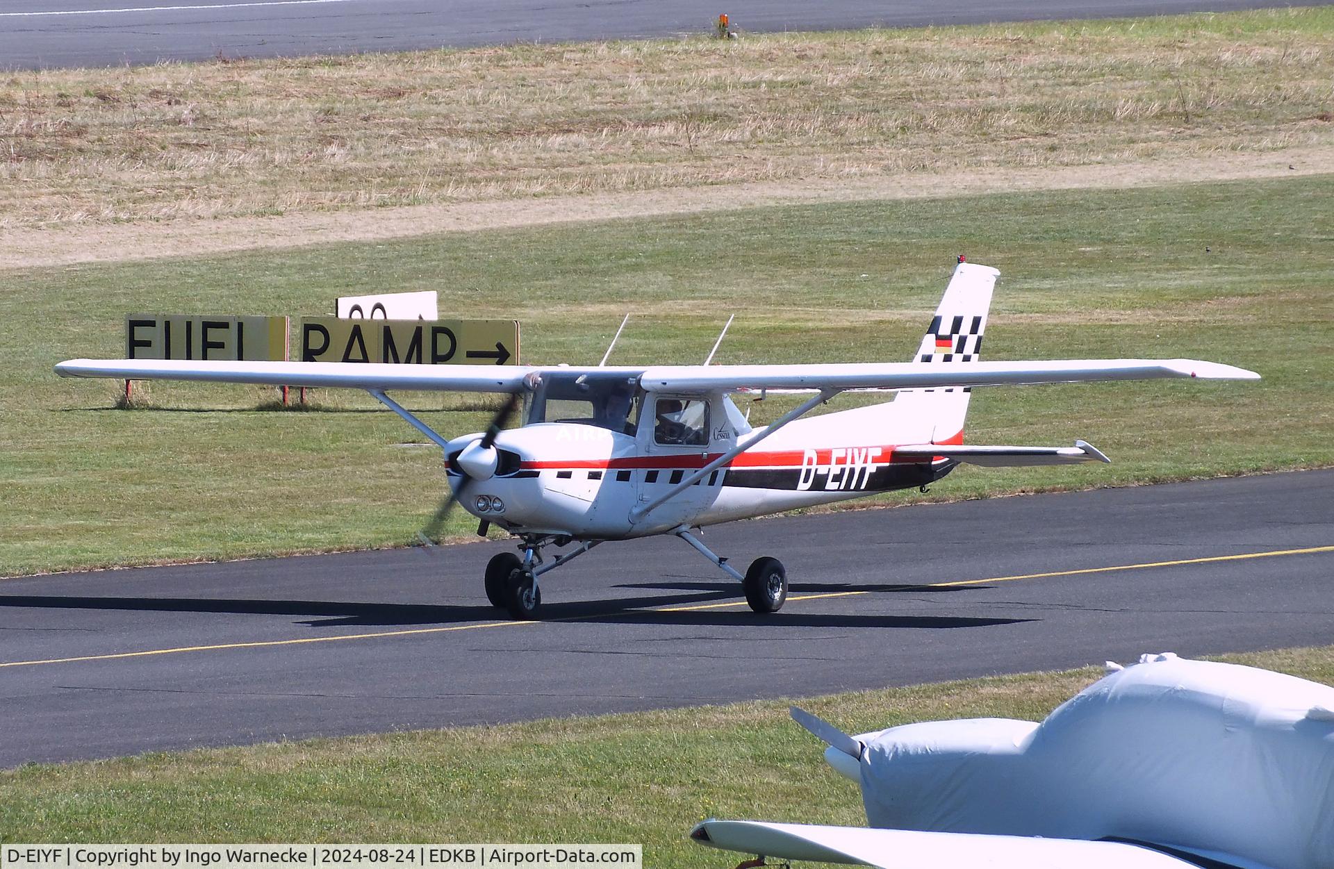 D-EIYF, Reims F152 C/N F15201594, Cessna (Reims) F152 at Bonn-Hangelar airfield during the Grumman Fly-in 2024