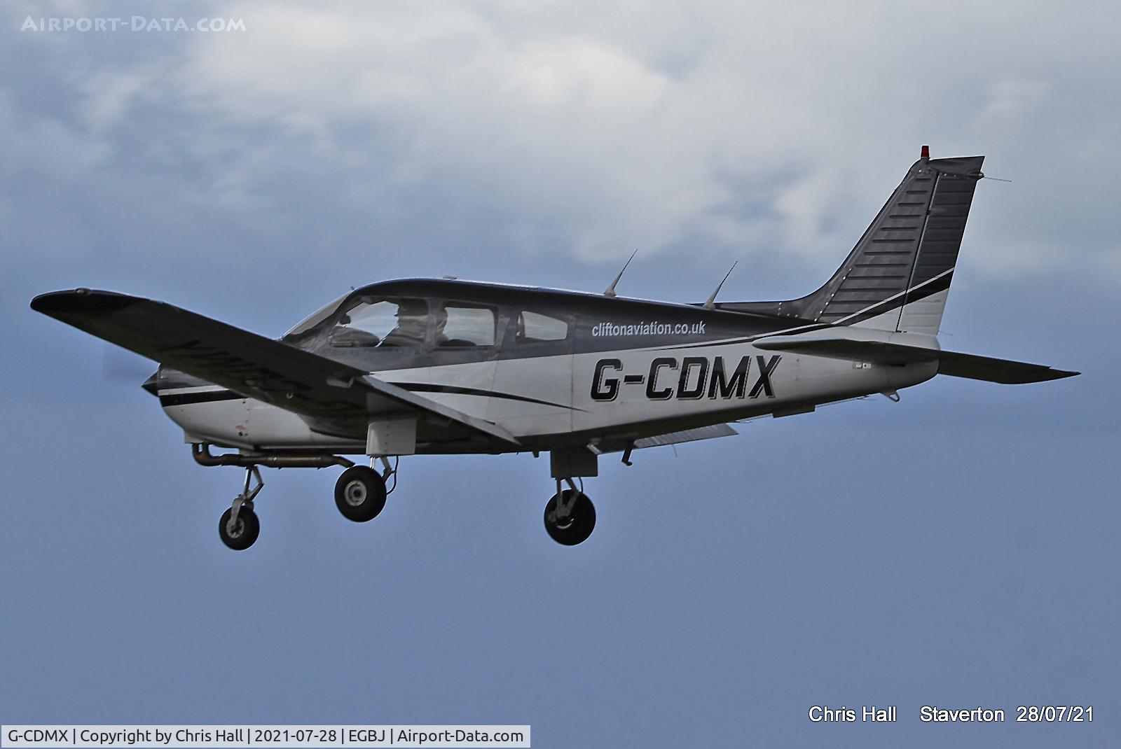 G-CDMX, 1979 Piper PA-28-161 Cherokee Warrior II C/N 28-7916006, Staverton