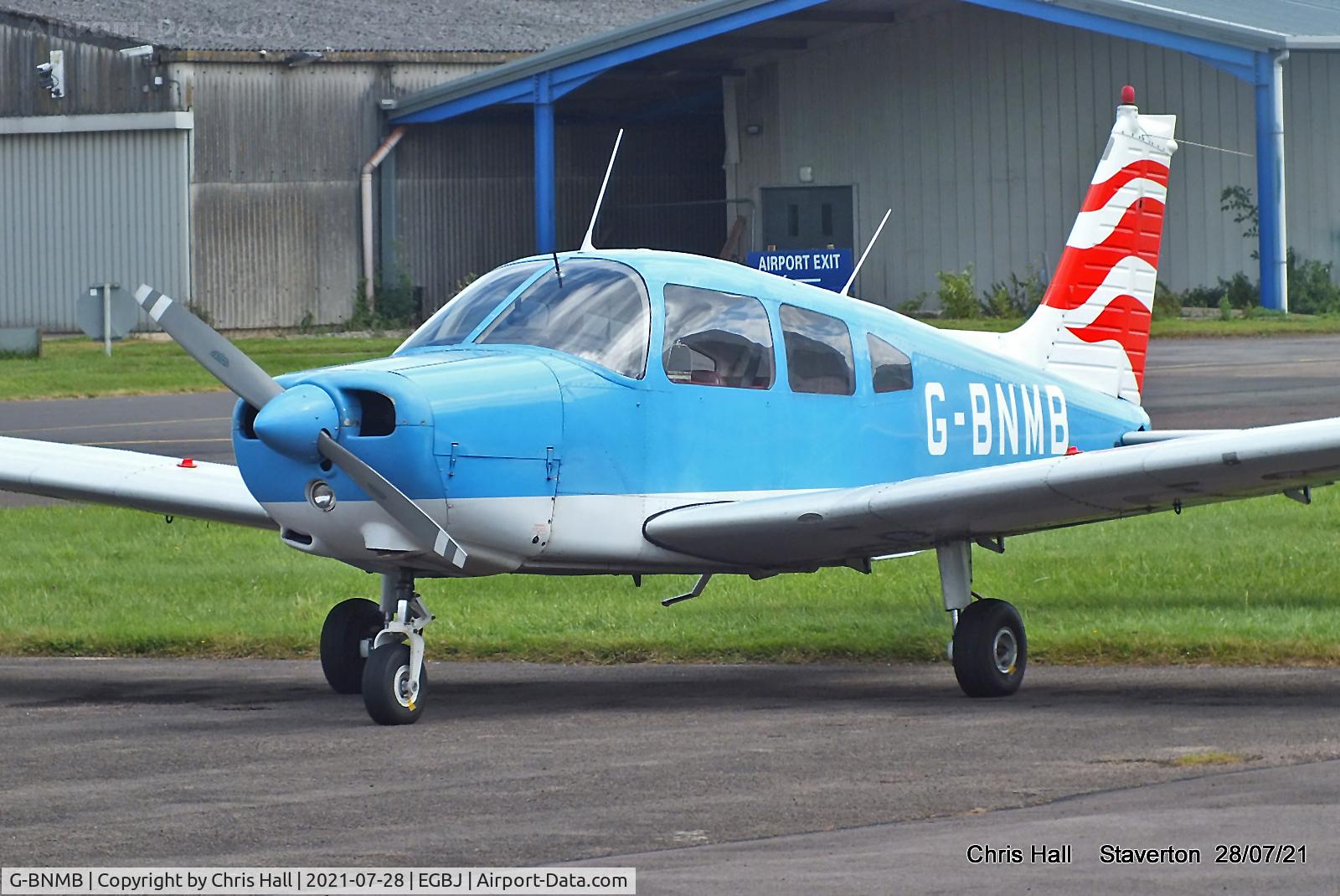 G-BNMB, 1976 Piper PA-28-151 Cherokee Warrior C/N 28-7615369, Staverton