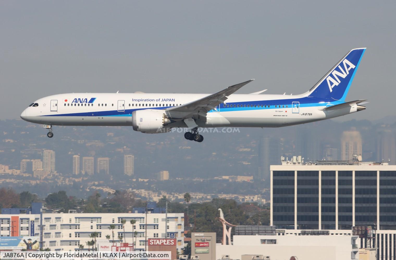JA876A, 2016 Boeing 787-9 Dreamliner Dreamliner C/N 34532, ANA 789 zx nrt, rjaa-lax