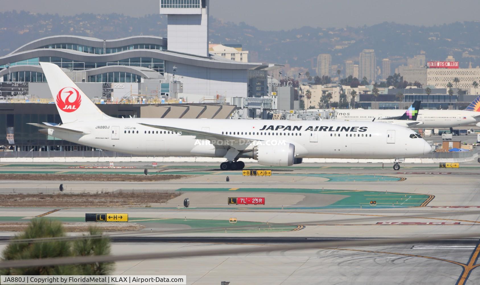 JA880J, 2020 Boeing 787-9 Dreamliner C/N 35426, JAL 789 zx kix, rjbb-lax