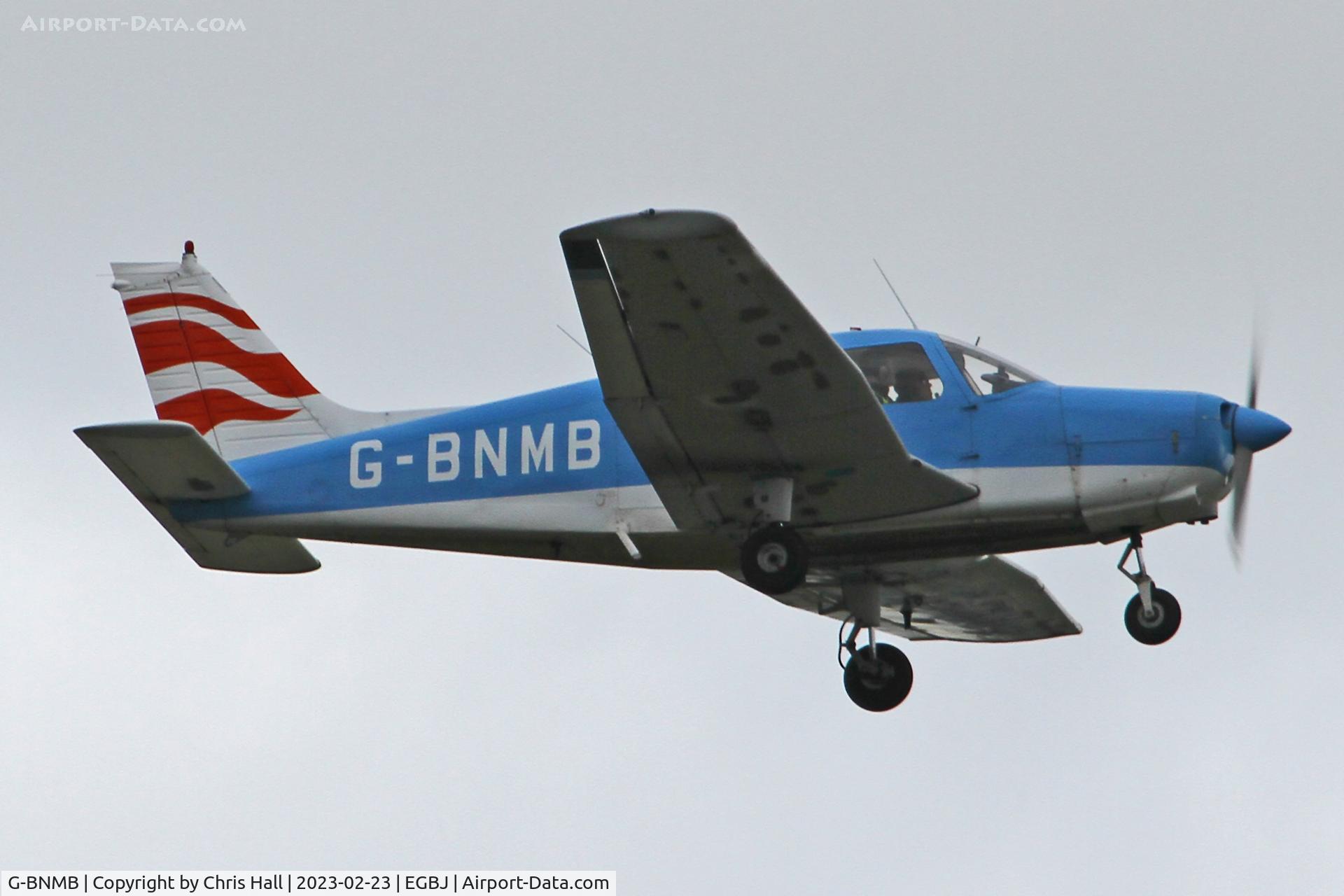G-BNMB, 1976 Piper PA-28-151 Cherokee Warrior C/N 28-7615369, Staverton