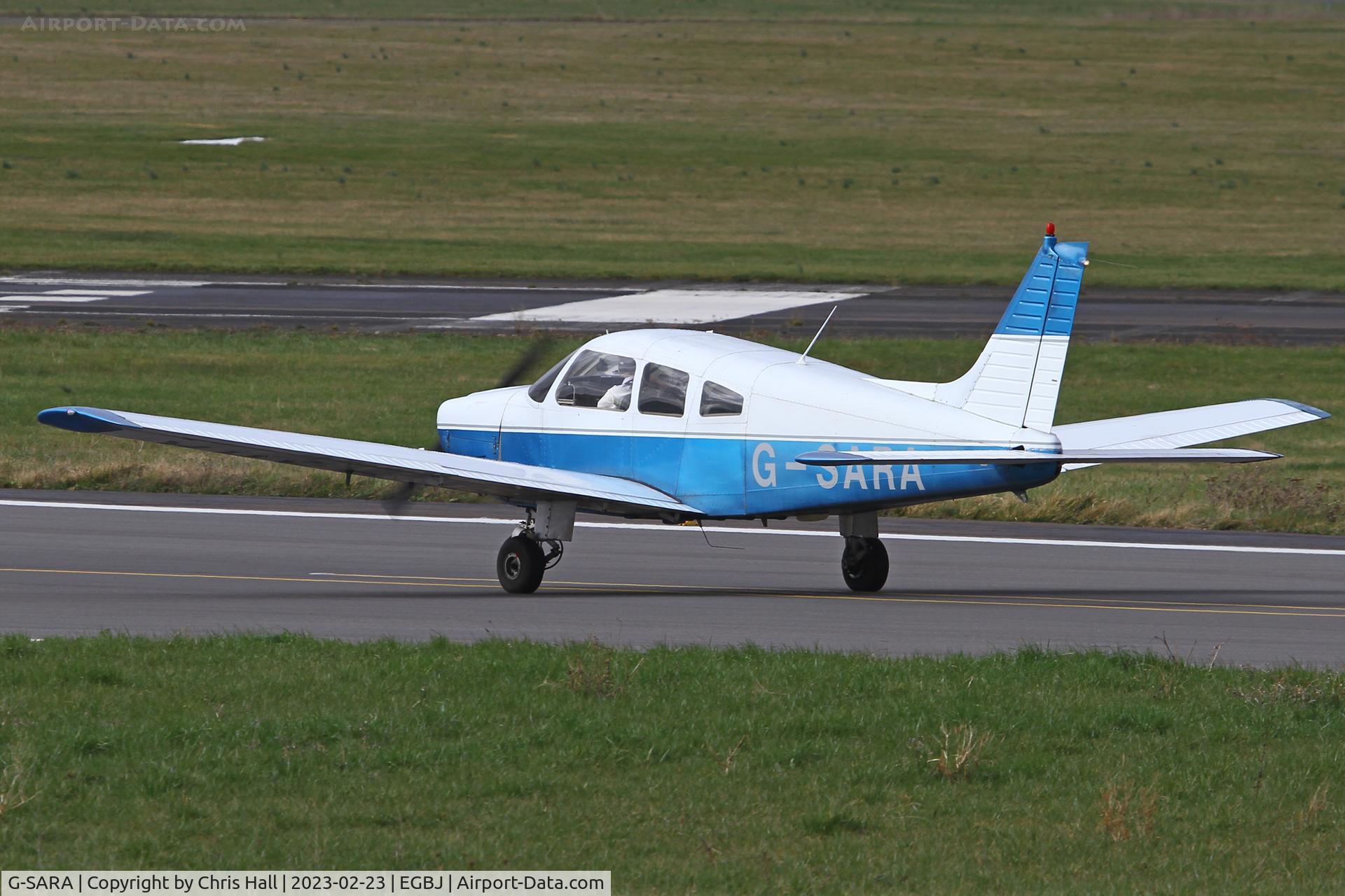 G-SARA, 1979 Piper PA-28-181 Cherokee Archer II C/N 28-7990039, Staverton