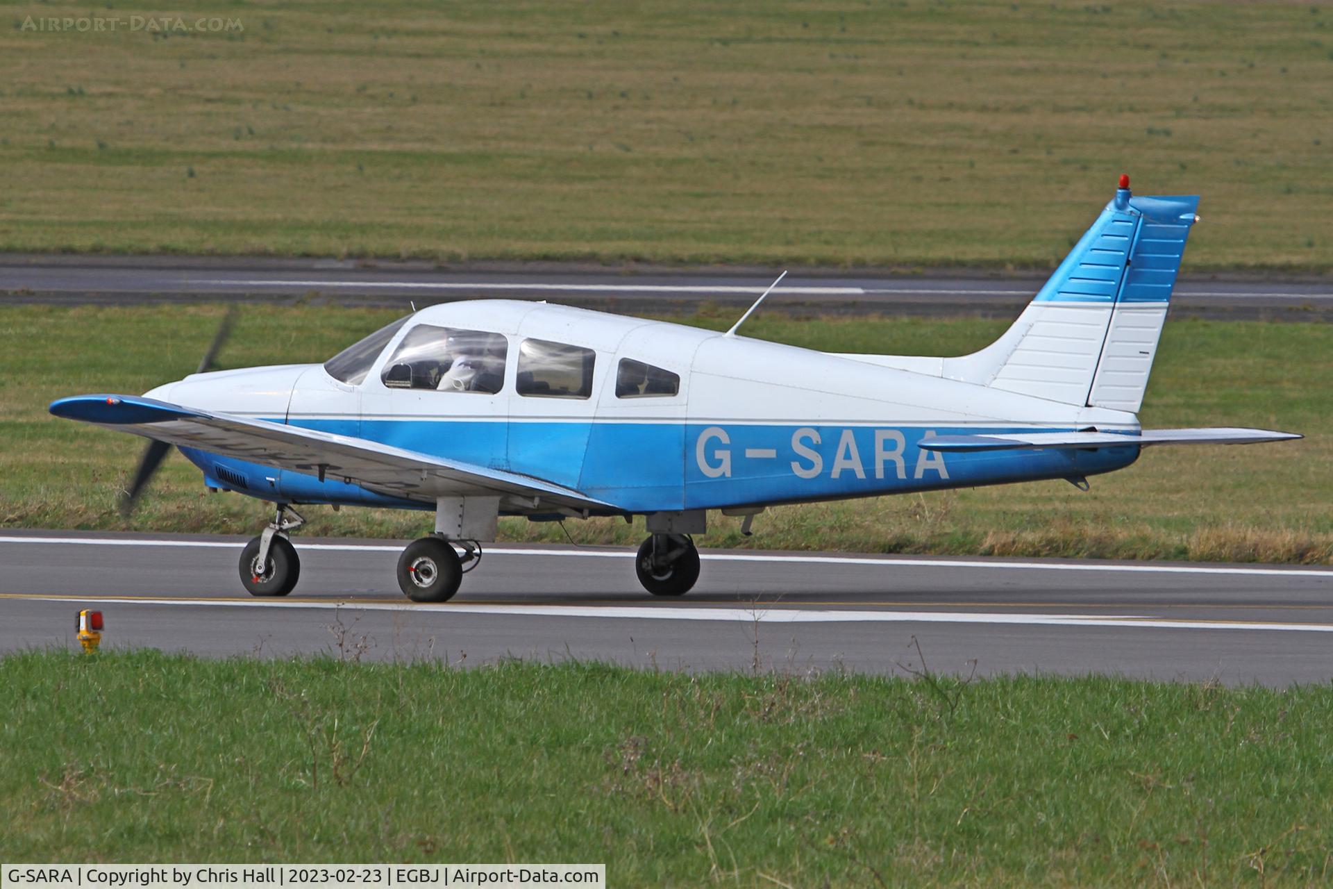 G-SARA, 1979 Piper PA-28-181 Cherokee Archer II C/N 28-7990039, Staverton