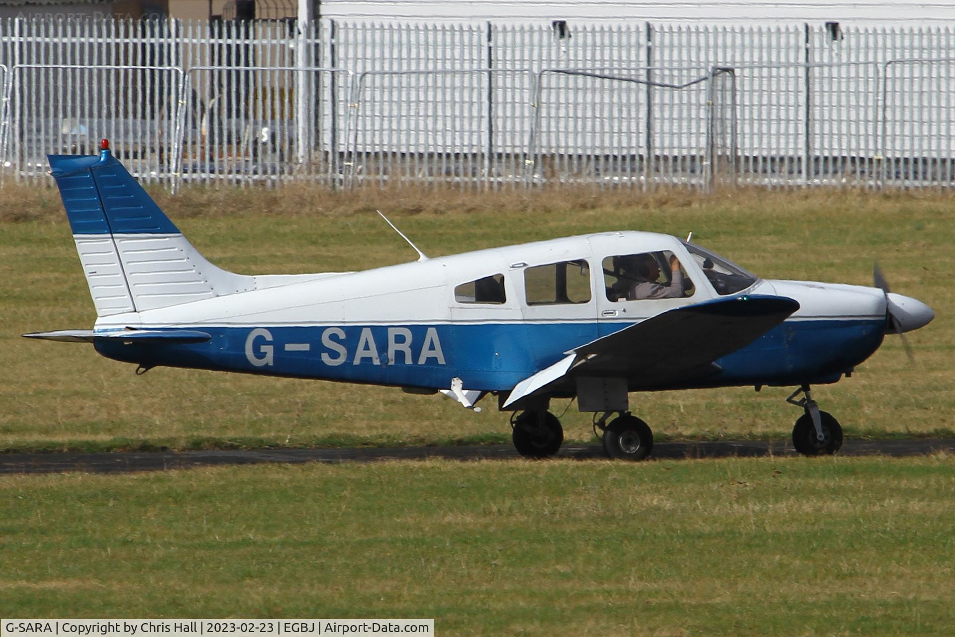 G-SARA, 1979 Piper PA-28-181 Cherokee Archer II C/N 28-7990039, Staverton