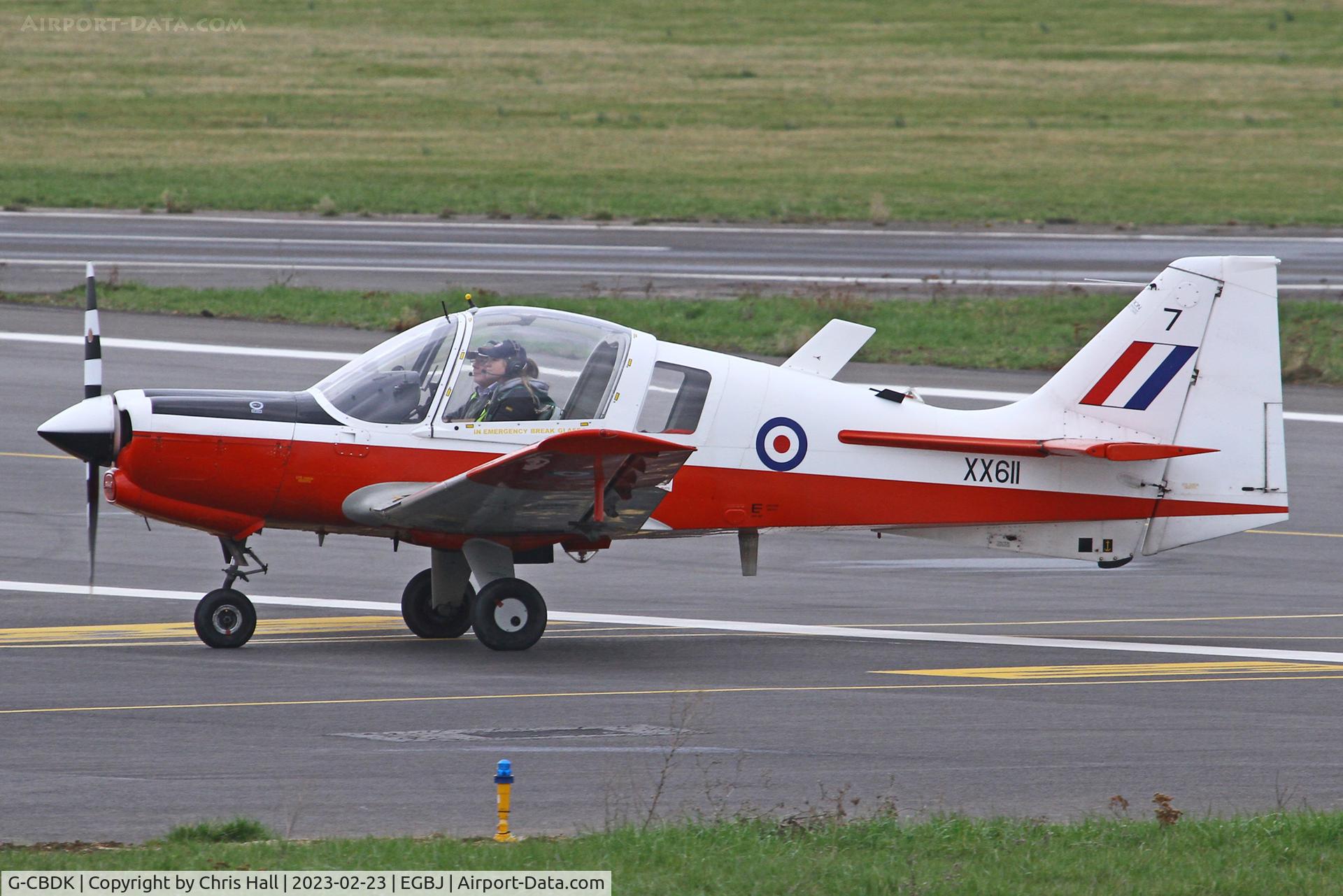 G-CBDK, 1974 Scottish Aviation Bulldog T.1 C/N BH120/259, Staverton