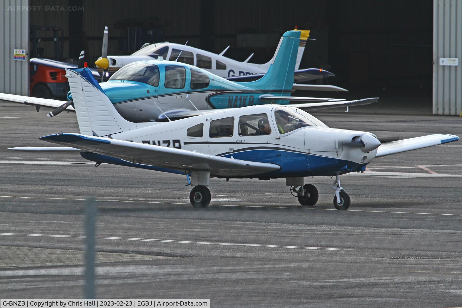 G-BNZB, 1979 Piper PA-28-161 Cherokee Warrior II C/N 28-7916521, Staverton