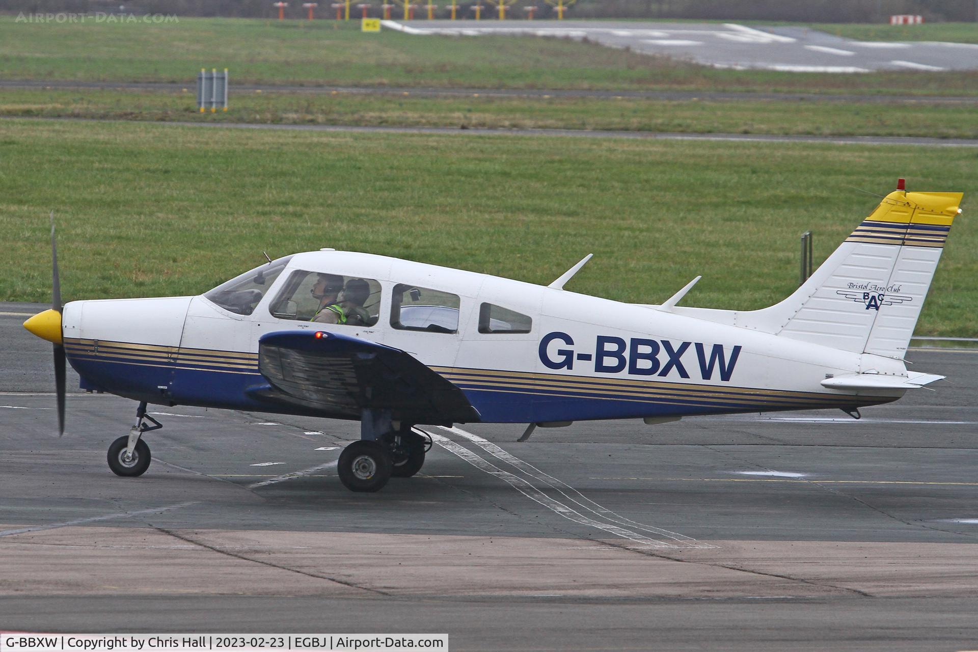 G-BBXW, 1973 Piper PA-28-151 Cherokee Warrior C/N 28-7415050, Staverton