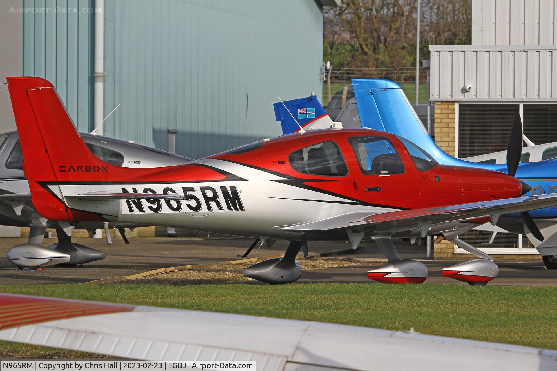 N965RM, 2022 Cirrus SR-22 G5-GTS Carbon C/N 8965, Staverton