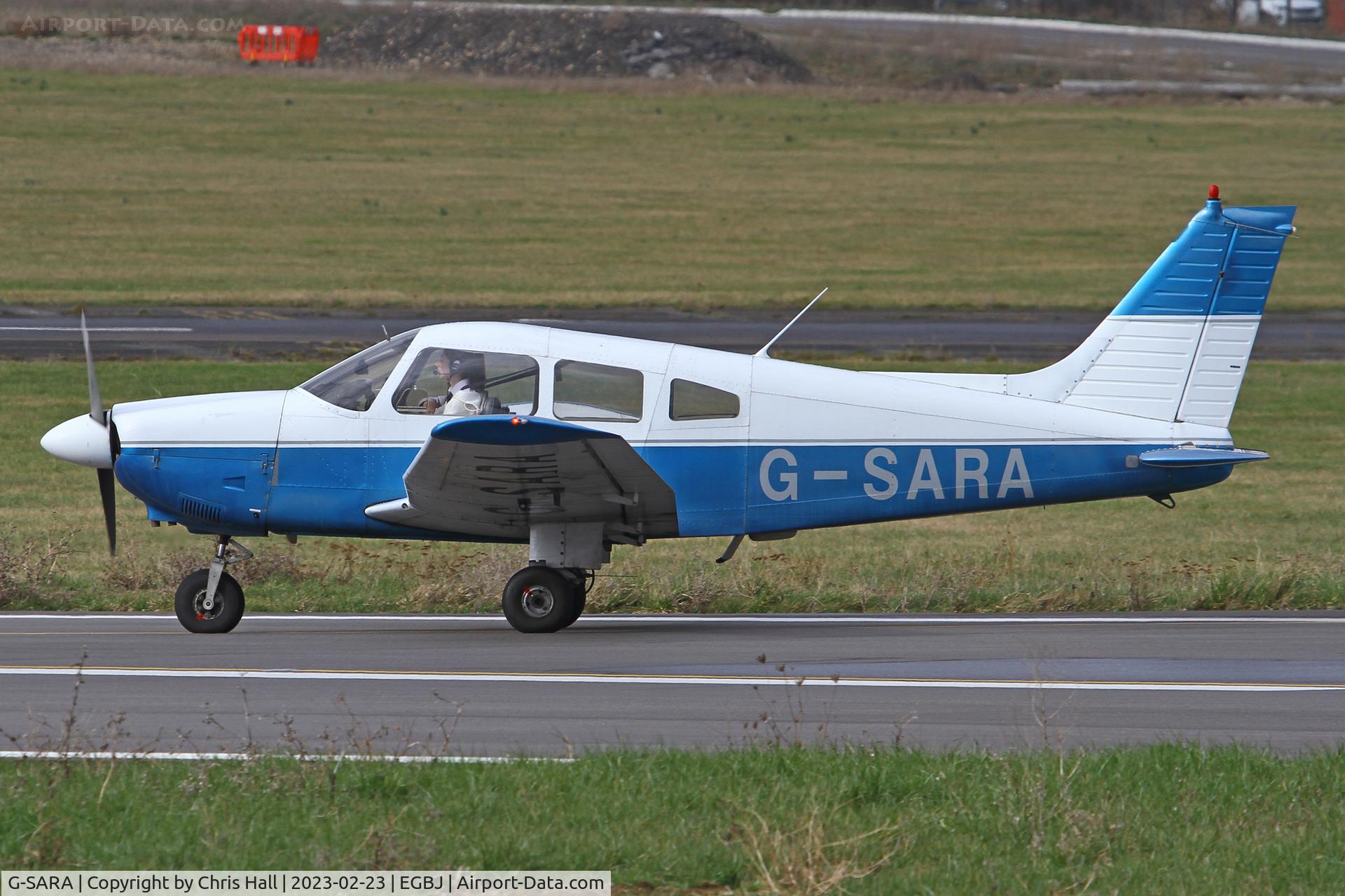 G-SARA, 1979 Piper PA-28-181 Cherokee Archer II C/N 28-7990039, Staverton