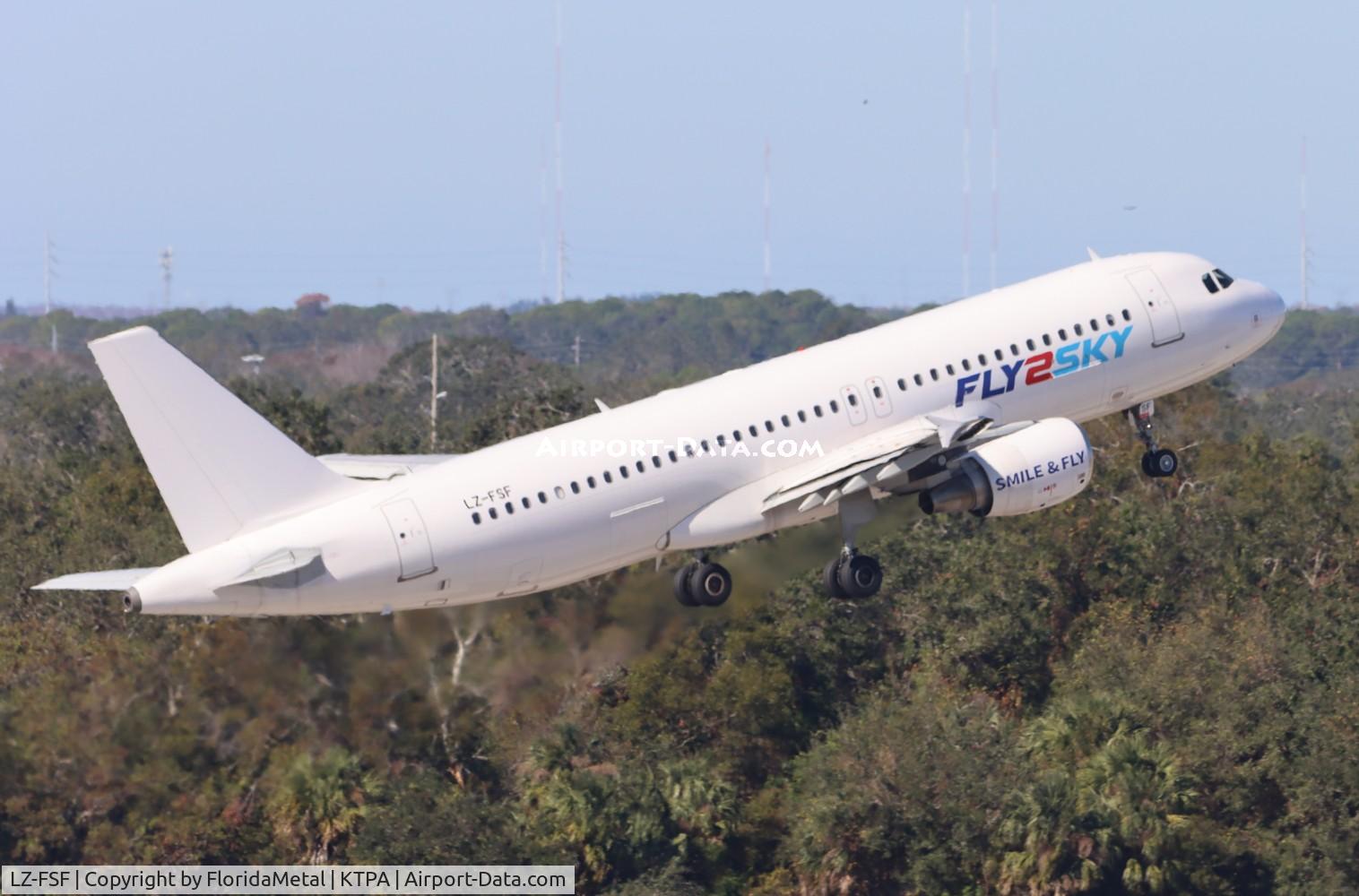 LZ-FSF, 2008 Airbus A320-214 C/N 3605, Fly2Sky A320 zx tpa-snu, musc