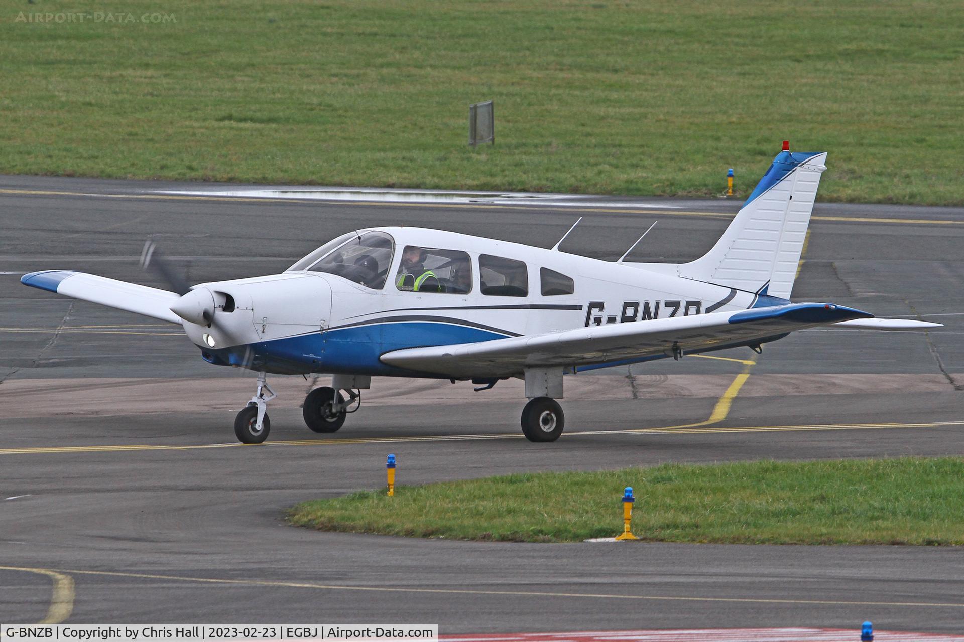 G-BNZB, 1979 Piper PA-28-161 Cherokee Warrior II C/N 28-7916521, Staverton