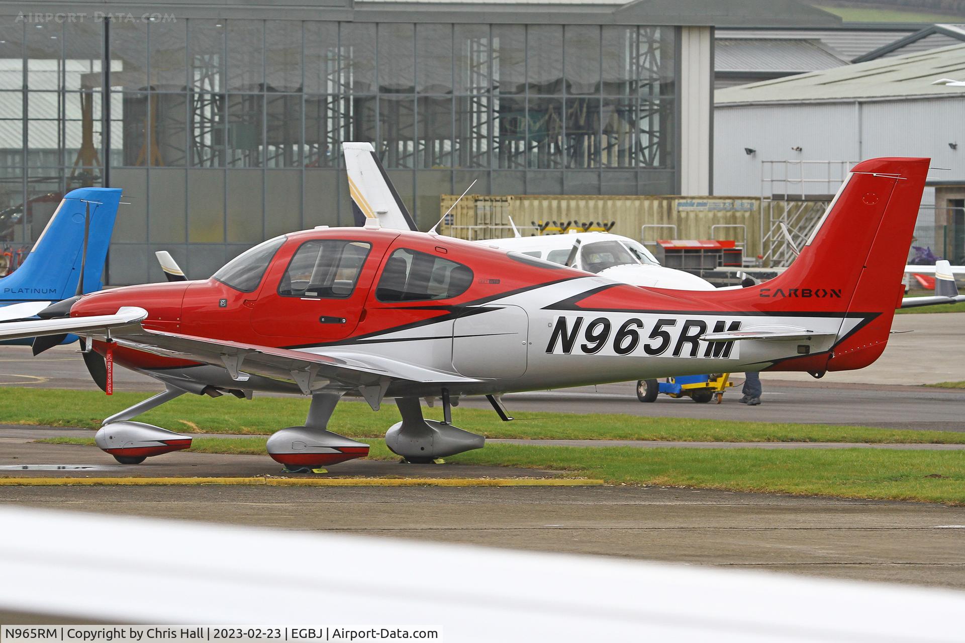 N965RM, 2022 Cirrus SR-22 G5-GTS Carbon C/N 8965, Staverton