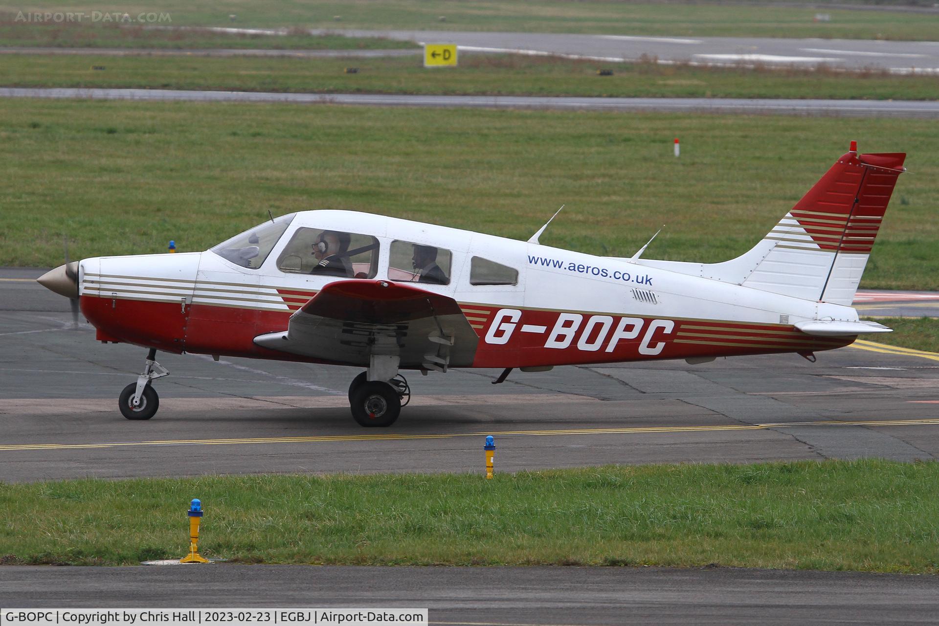 G-BOPC, 1982 Piper PA-28-161 Cherokee Warrior II C/N 28-8216006, Staverton