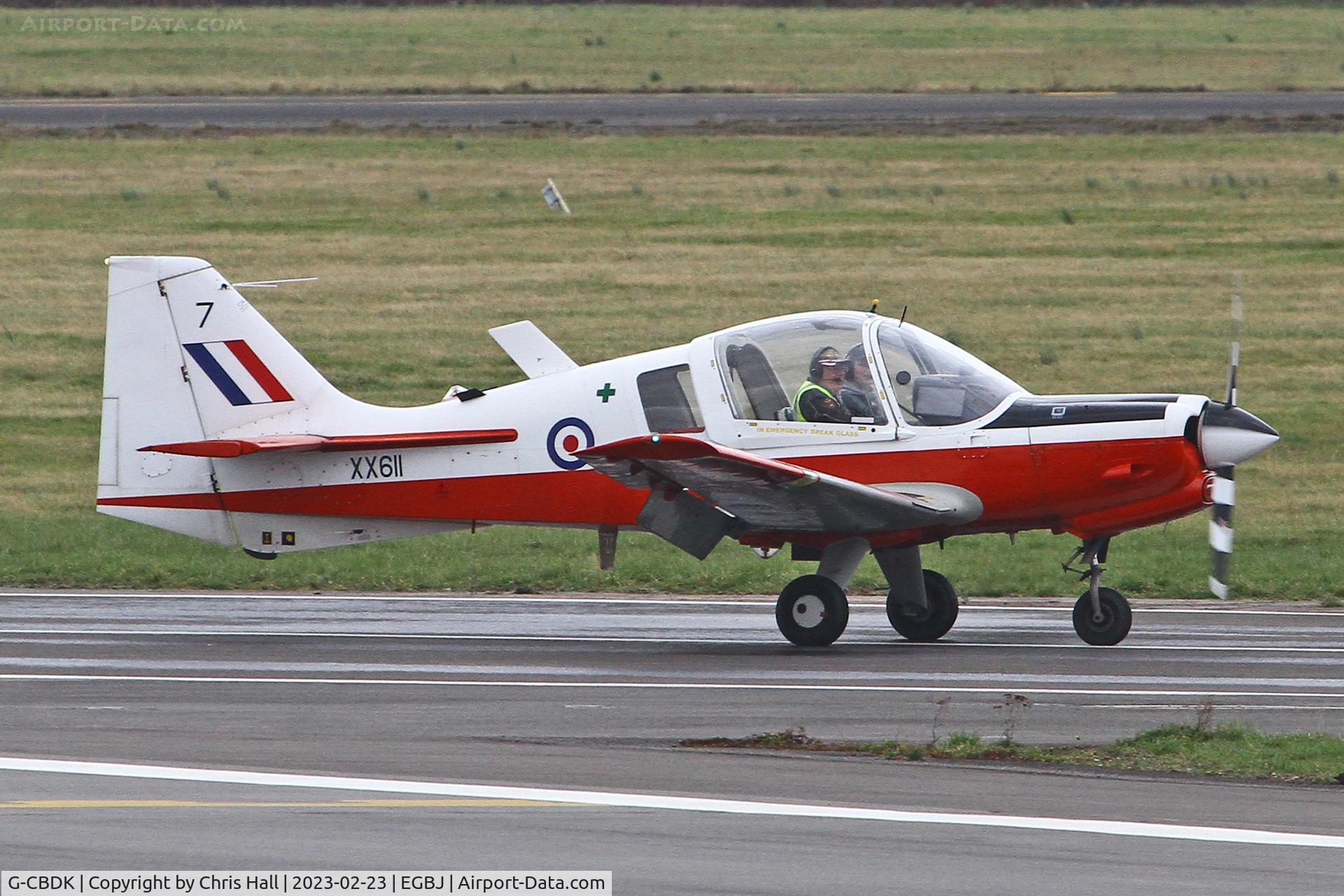 G-CBDK, 1974 Scottish Aviation Bulldog T.1 C/N BH120/259, Staverton