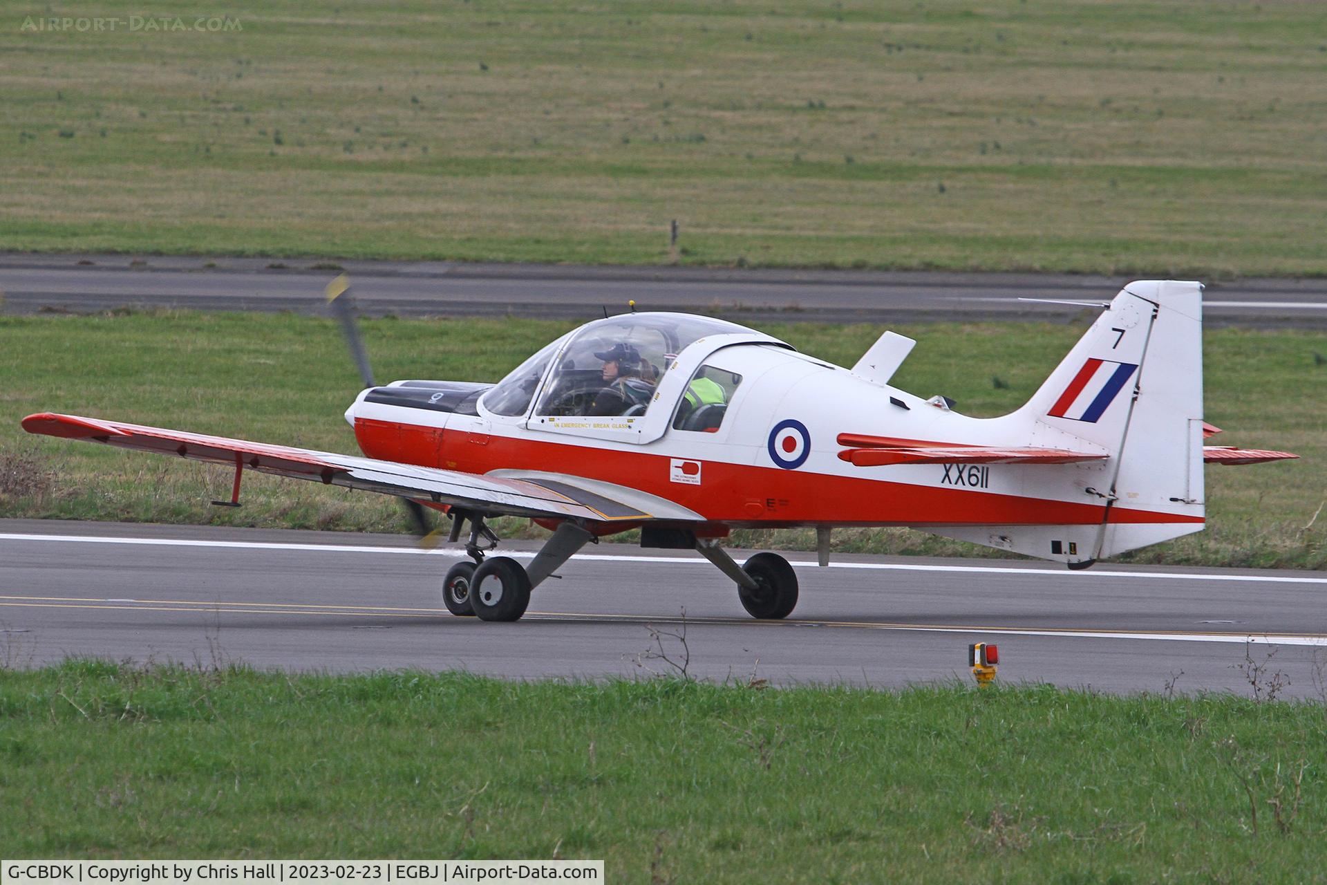 G-CBDK, 1974 Scottish Aviation Bulldog T.1 C/N BH120/259, Staverton