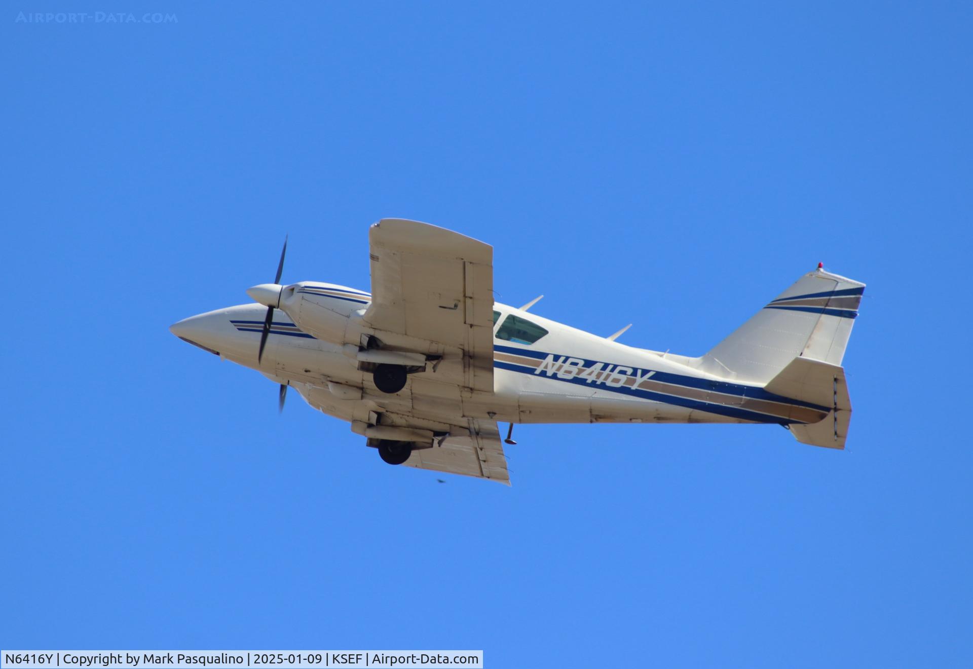 N6416Y, 1967 Piper PA-23-250 C/N 27-3708, Piper PA-23-250