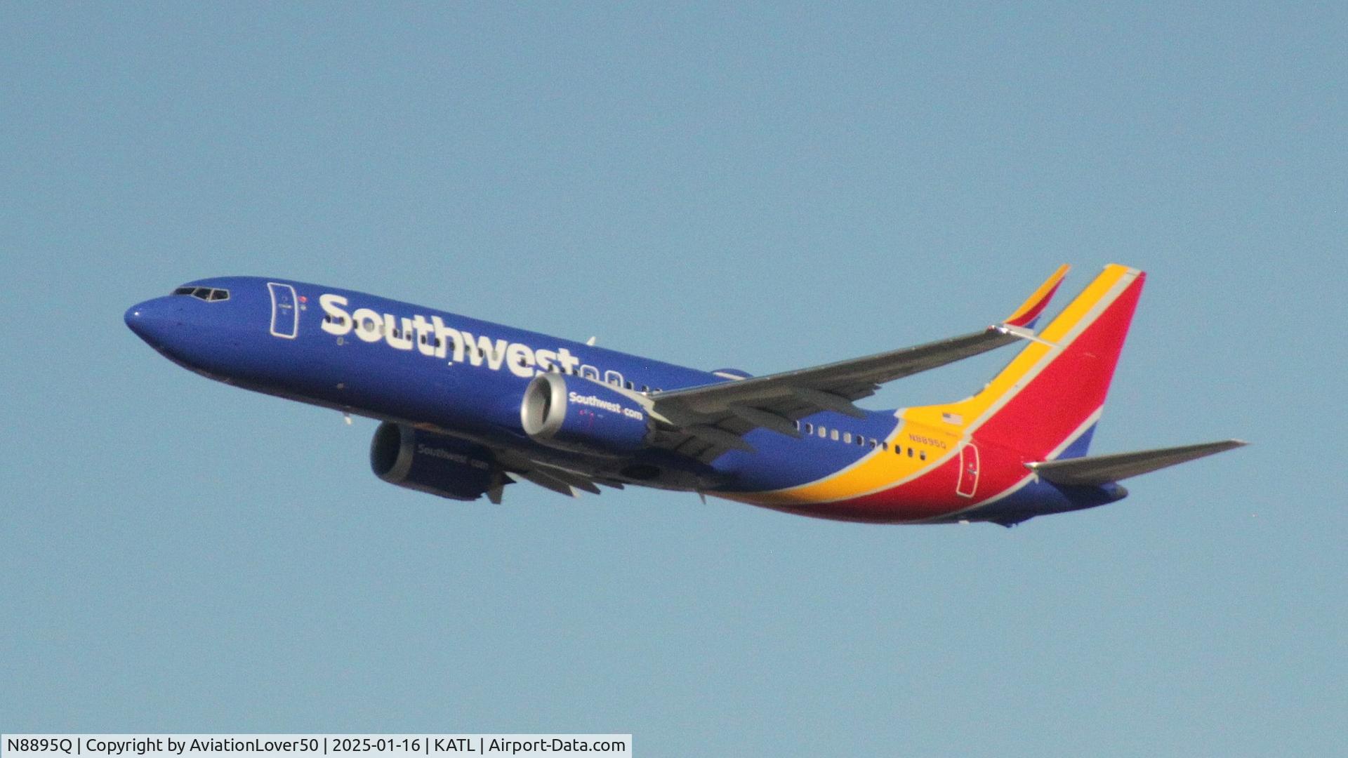 N8895Q, Boeing 737 MAX 8 C/N 68052, Southwest 737 MAX 8