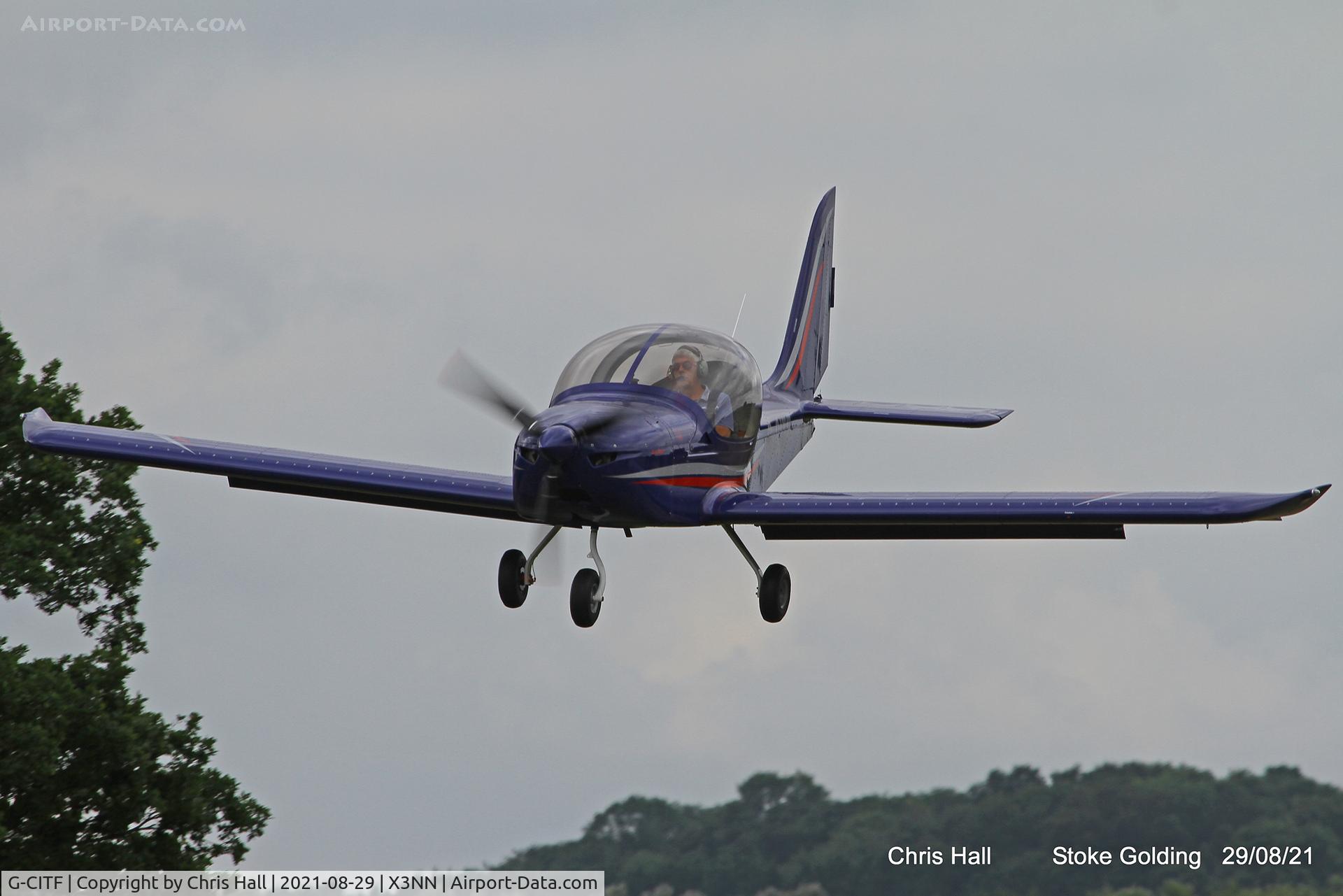 G-CITF, 2015 Evektor EV-97 Eurostar SL C/N 2015-4223, Stoke Golding Stake Out 2021