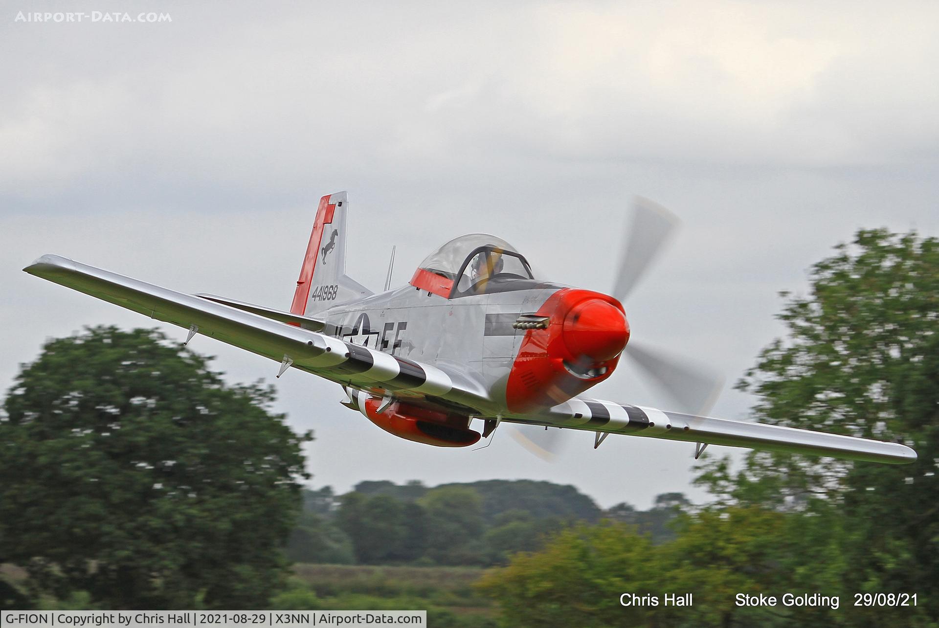 G-FION, 2016 Titan T-51 Mustang C/N LAA 355-15164, Stoke Golding Stake Out 2021