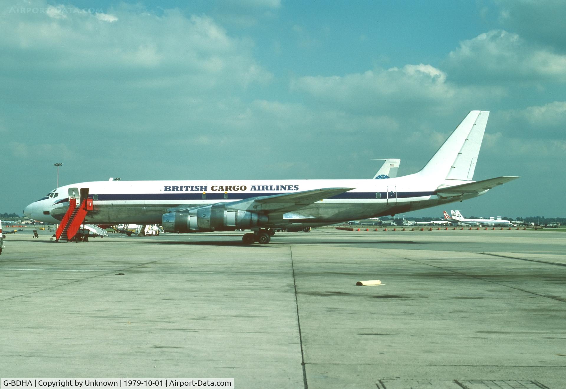 G-BDHA, 1963 Douglas DC-8-54F C/N 45667, Unknown 10.1979