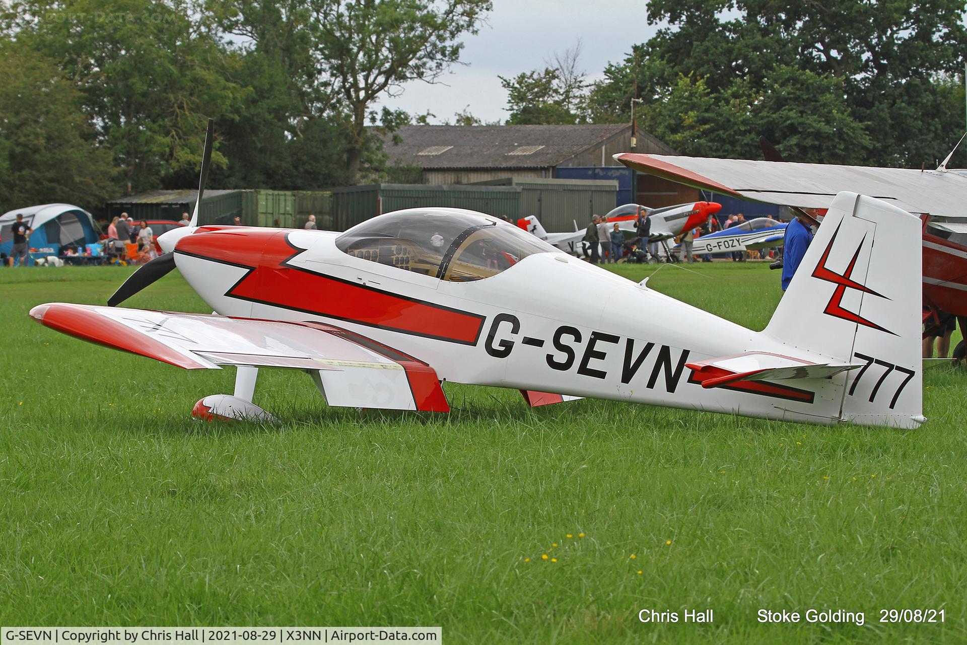 G-SEVN, 2003 Vans RV-7 C/N PFA 323-13795, Stoke Golding Stake Out 2021