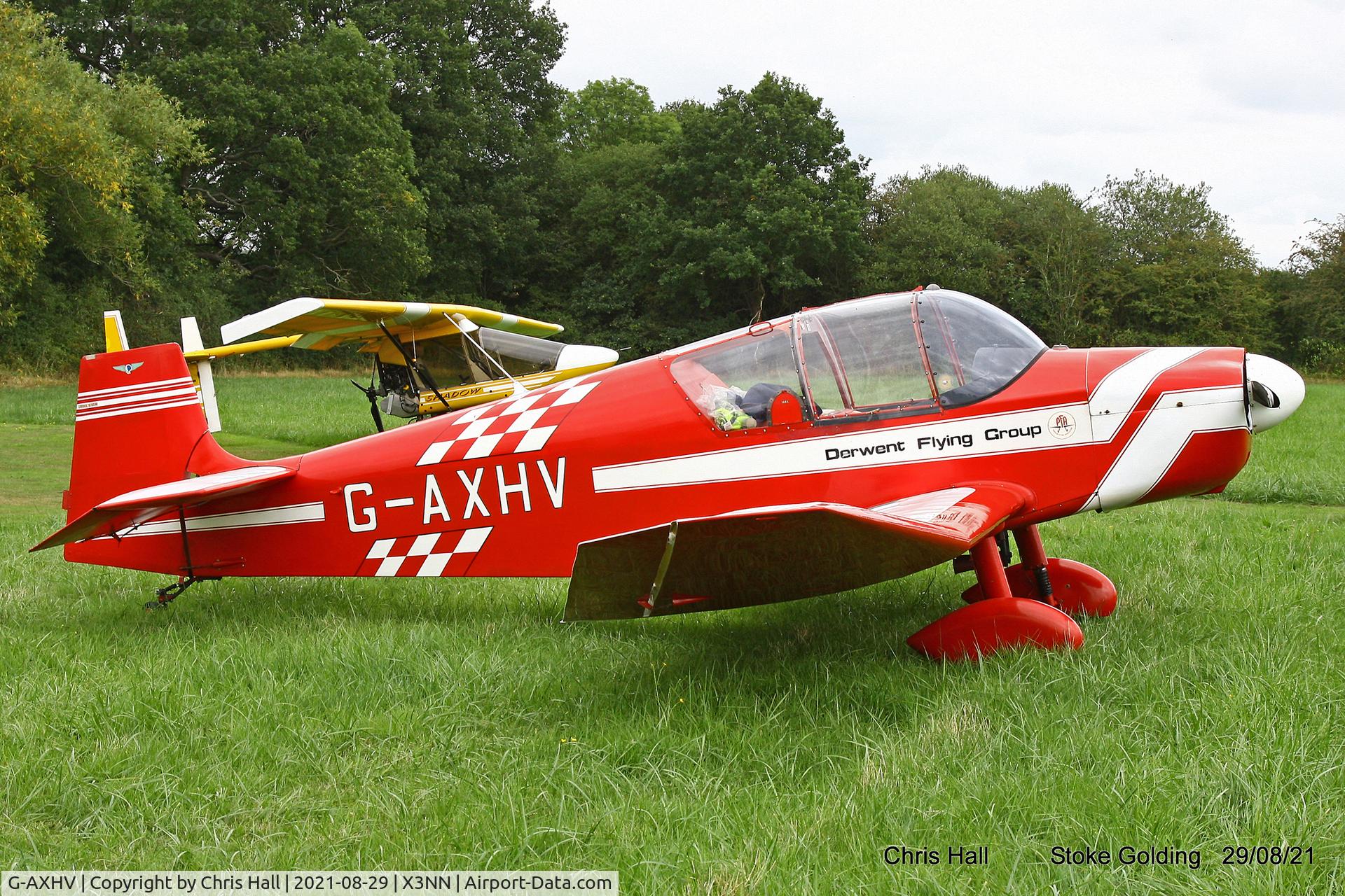 G-AXHV, 1958 Jodel D-117A C/N 695, Stoke Golding Stake Out 2021