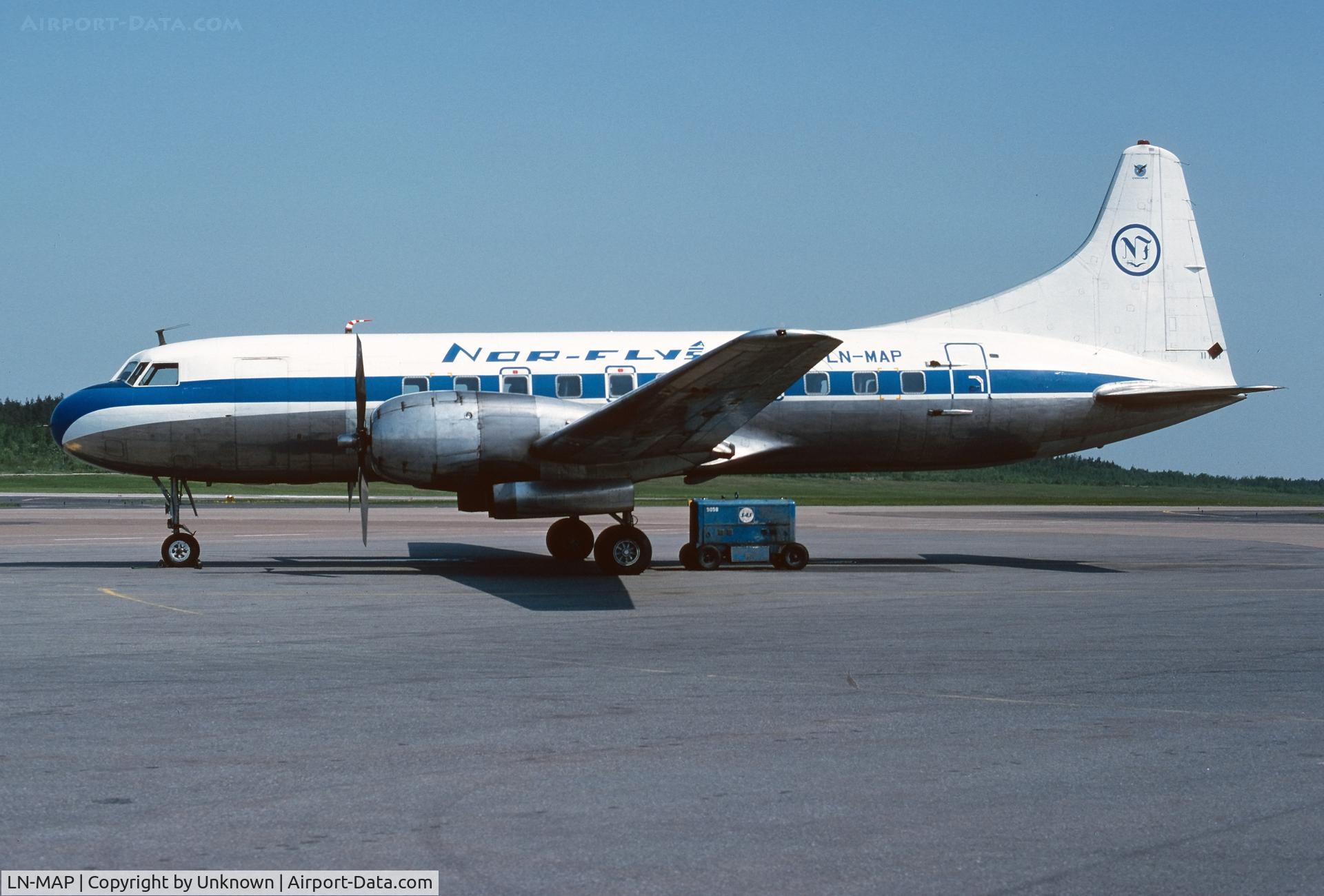 LN-MAP, 1956 Convair 440-61 Metropolitan Metropolitan C/N 331, Unknown 6.1979