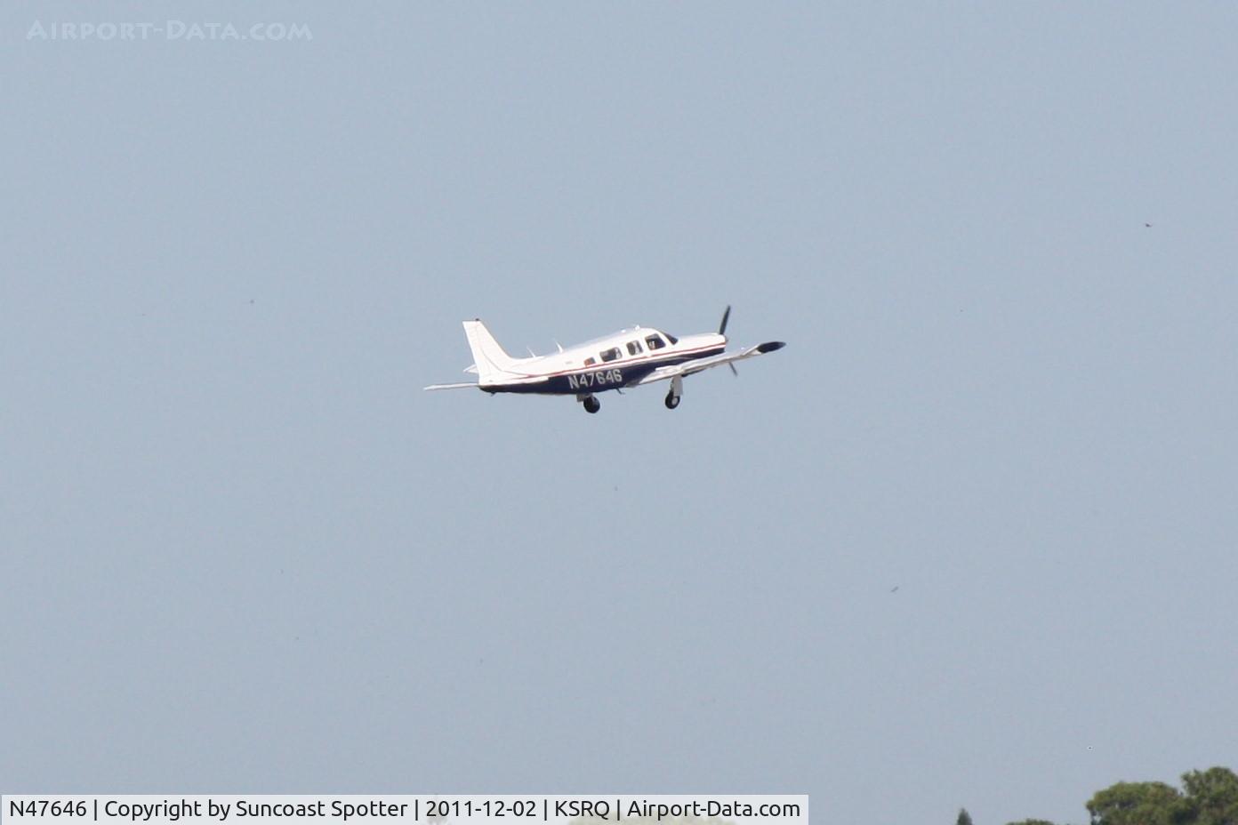 N47646, 1977 Piper PA-32R-300 Cherokee Lance C/N 32R-7880017, N47646 departing Runway 4 at Sarasota-Bradenton International Airport