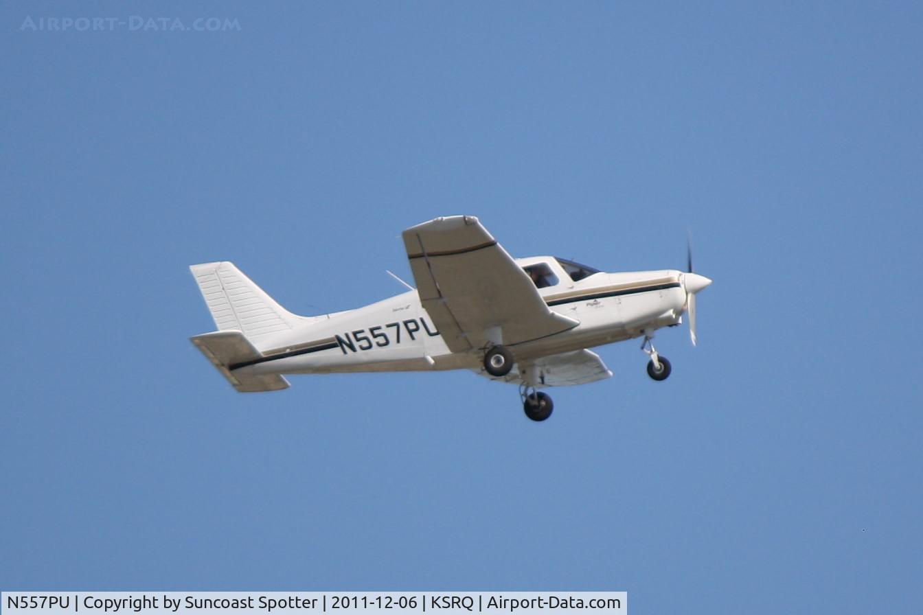 N557PU, 2000 Piper PA-28-161 C/N 2842094, N557PU on departure from Runway 14 at Sarasota-Bradenton International Airport