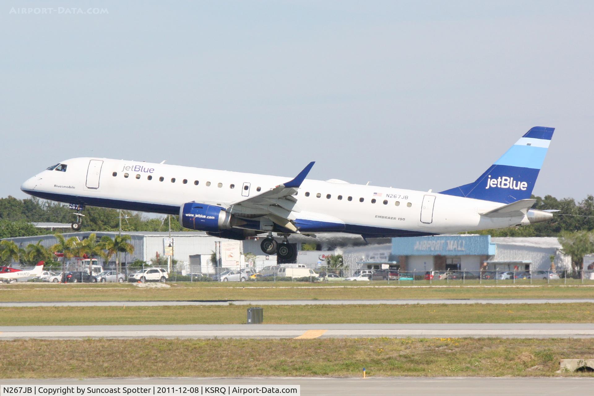 N267JB, 2007 Embraer 190AR (ERJ-190-100IGW) C/N 19000065, Jet Blue Embraer 190 