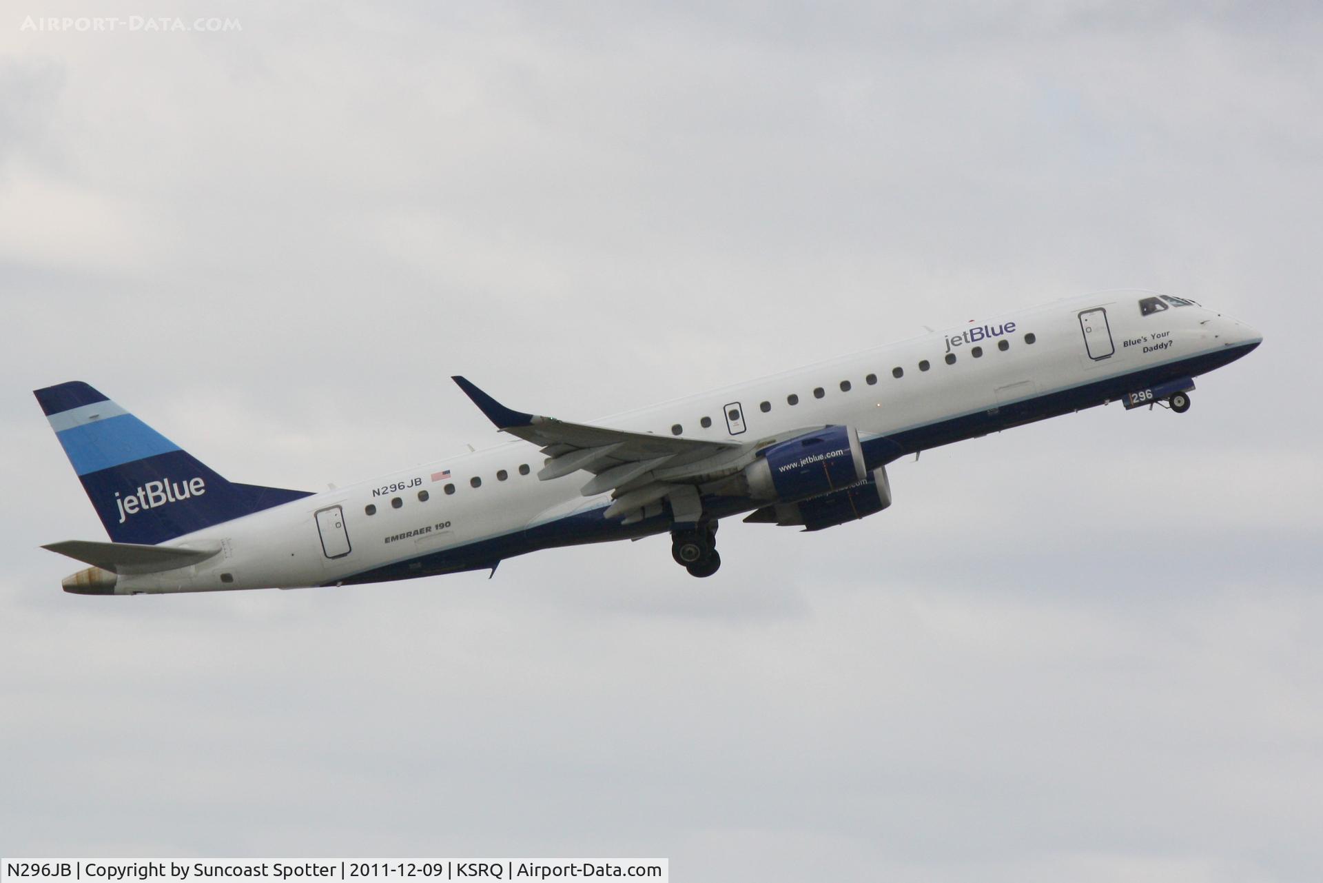 N296JB, Embraer ERJ-190-100 IGW 190AR C/N 19000219, Jet Blue Embraer 190 