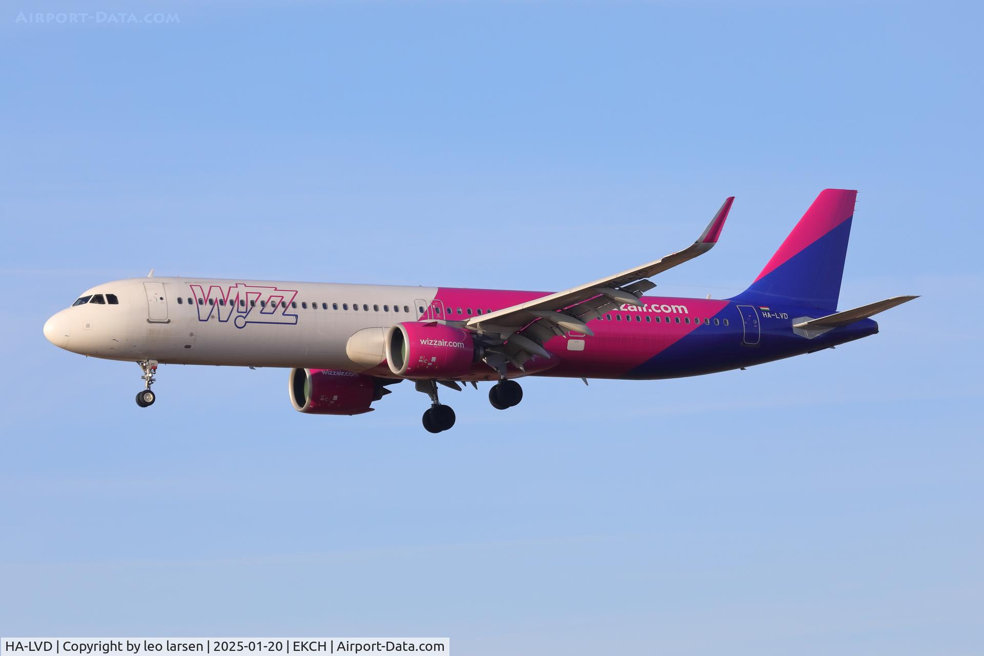 HA-LVD, 2019 Airbus A321-271NX C/N 8882, Copenhagen 20.1.2025