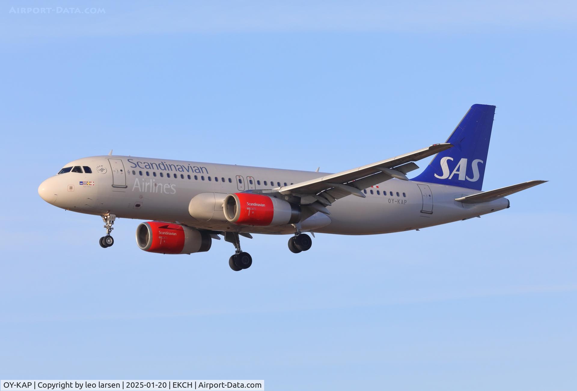 OY-KAP, 2007 Airbus A320-232 C/N 3086, Copenhagen 20.1.2025