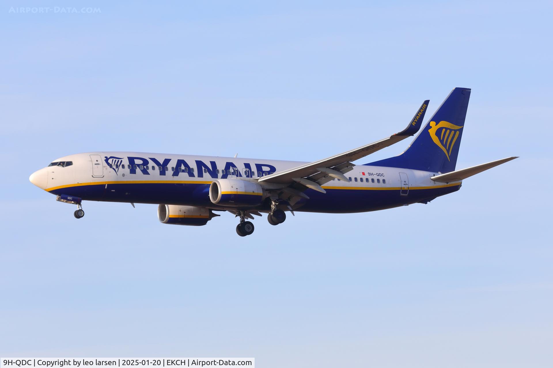9H-QDC, 2016 Boeing 737-8AS C/N 44752, Copenhagen 20.1.2025