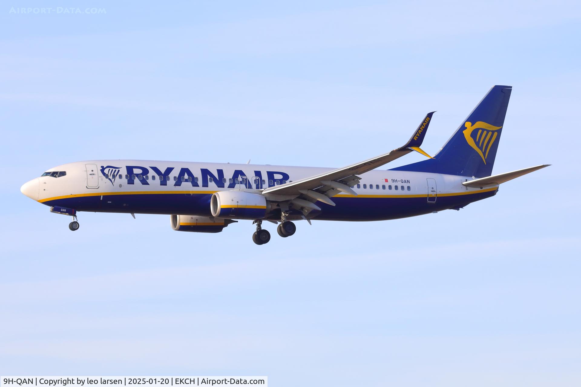 9H-QAN, 2000 Boeing 737-8AS C/N 44795, Copenhagen 20.1.2025-